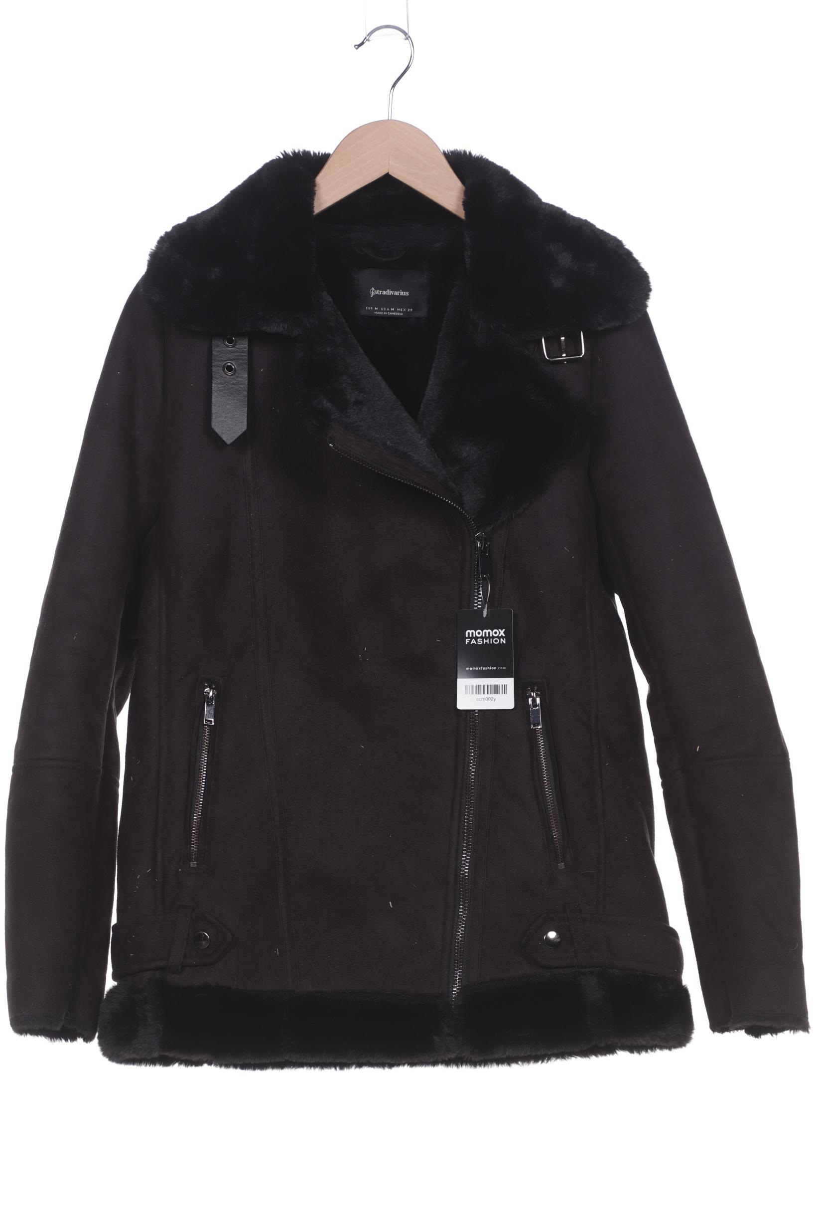 

Stradivarius Damen Jacke, schwarz, Gr. 38