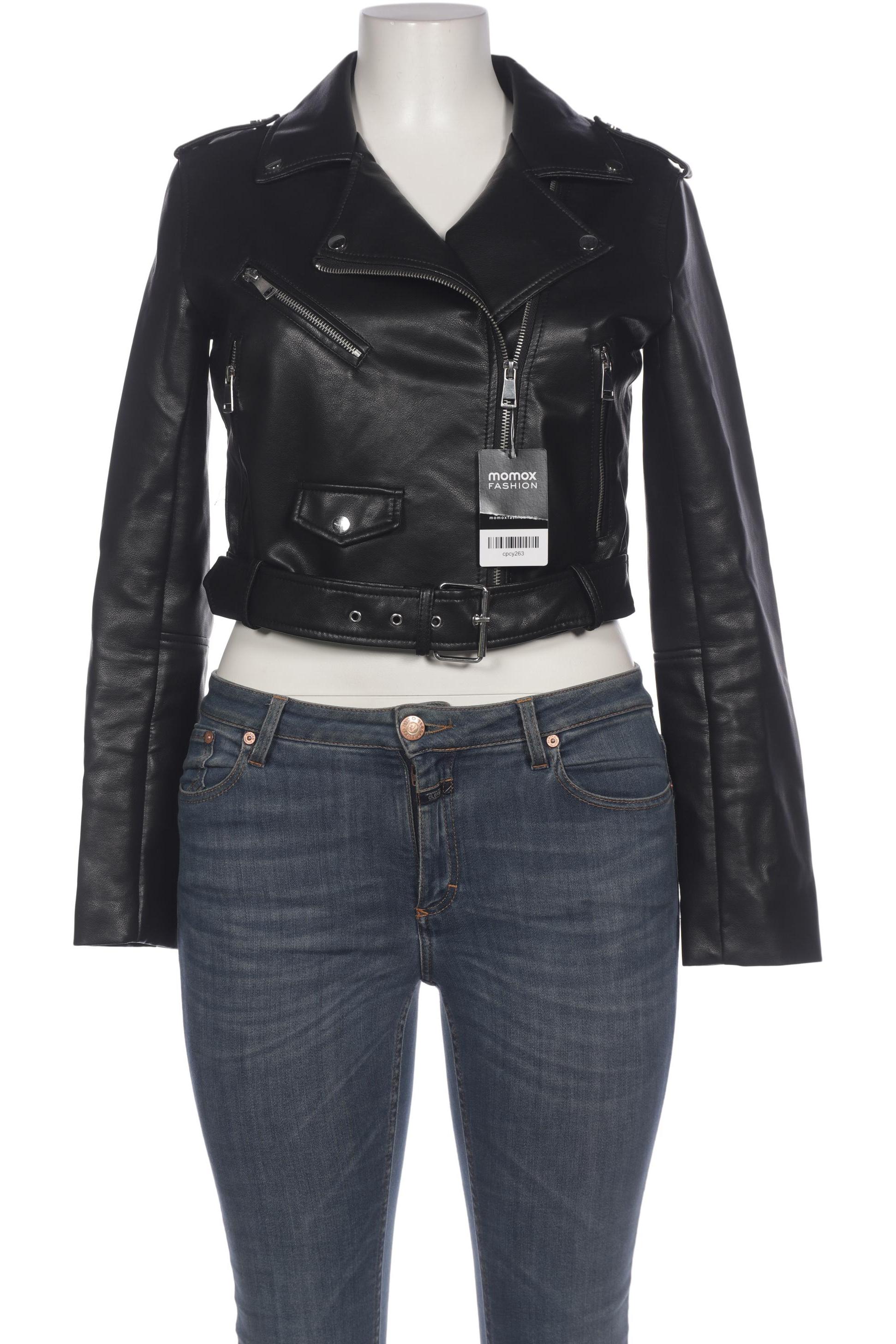 

Stradivarius Damen Jacke, schwarz, Gr. 42