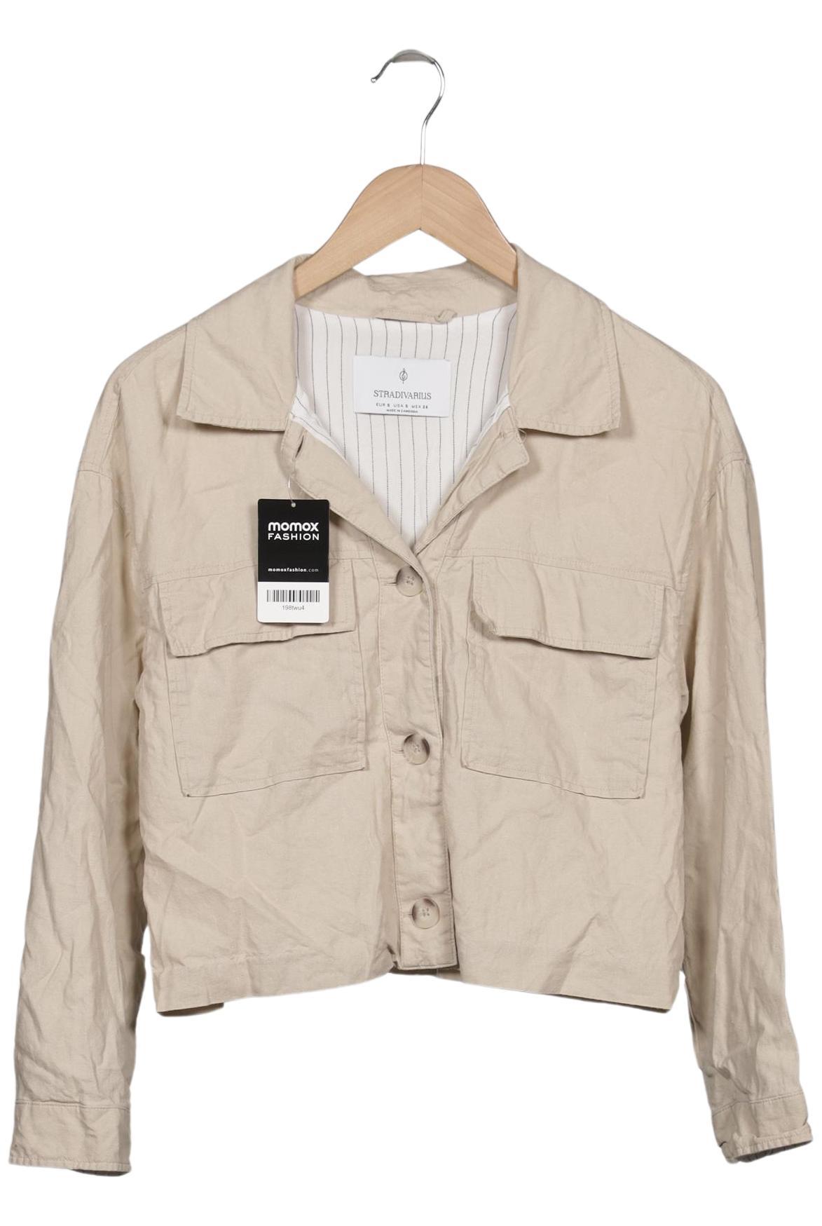 

Stradivarius Damen Jacke, beige, Gr. 36