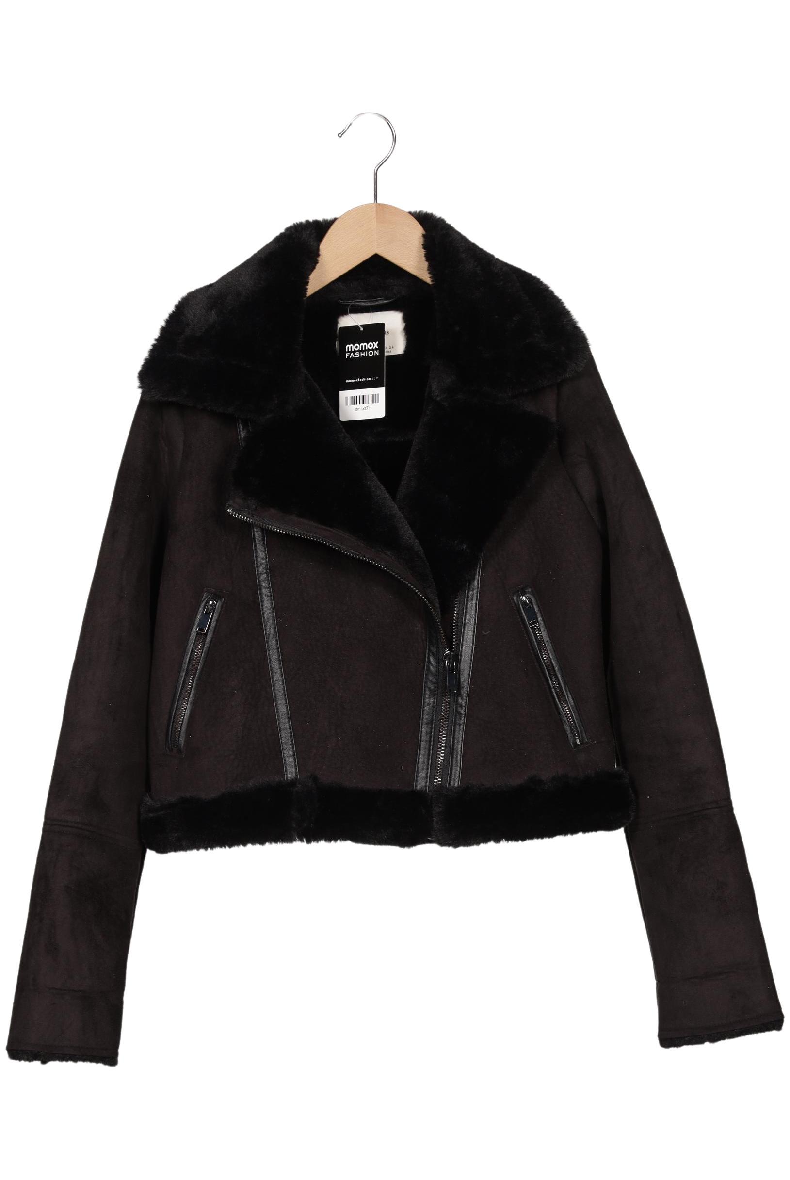 

Stradivarius Damen Jacke, schwarz, Gr. 36