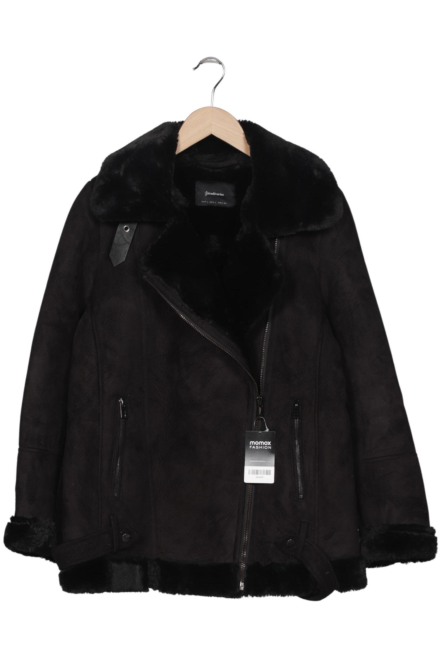 

Stradivarius Damen Jacke, schwarz, Gr. 42