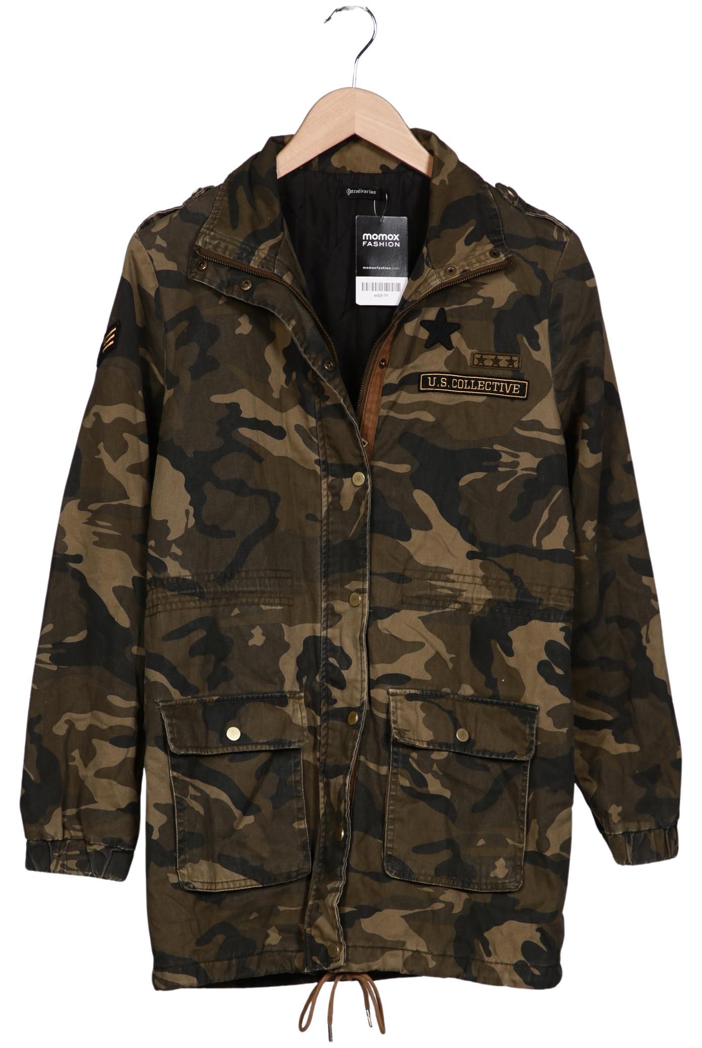 

Stradivarius Damen Jacke, grün, Gr. 36