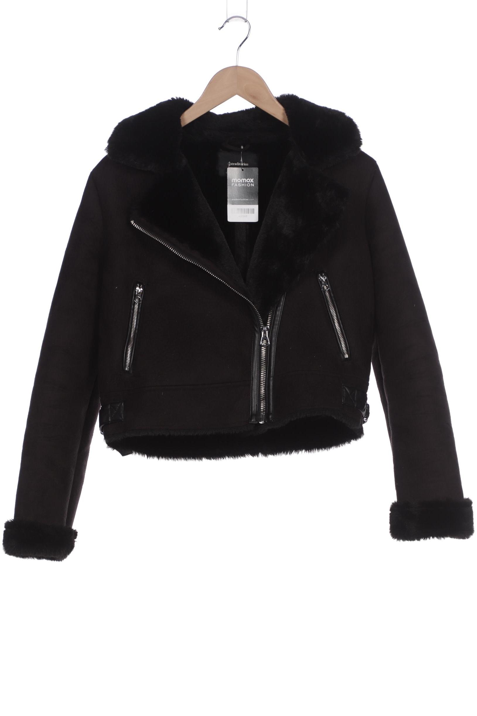 

Stradivarius Damen Jacke, schwarz, Gr. 38