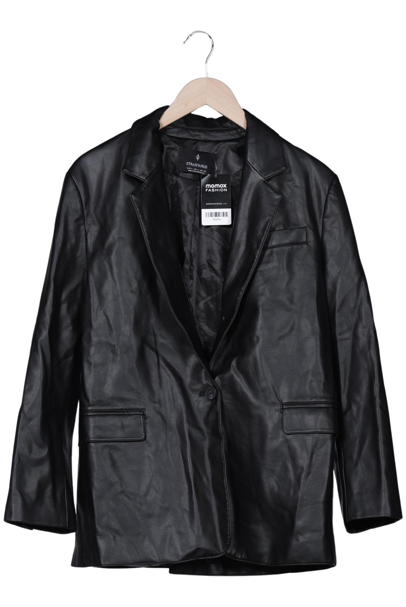 

Stradivarius Damen Jacke, schwarz, Gr. 42