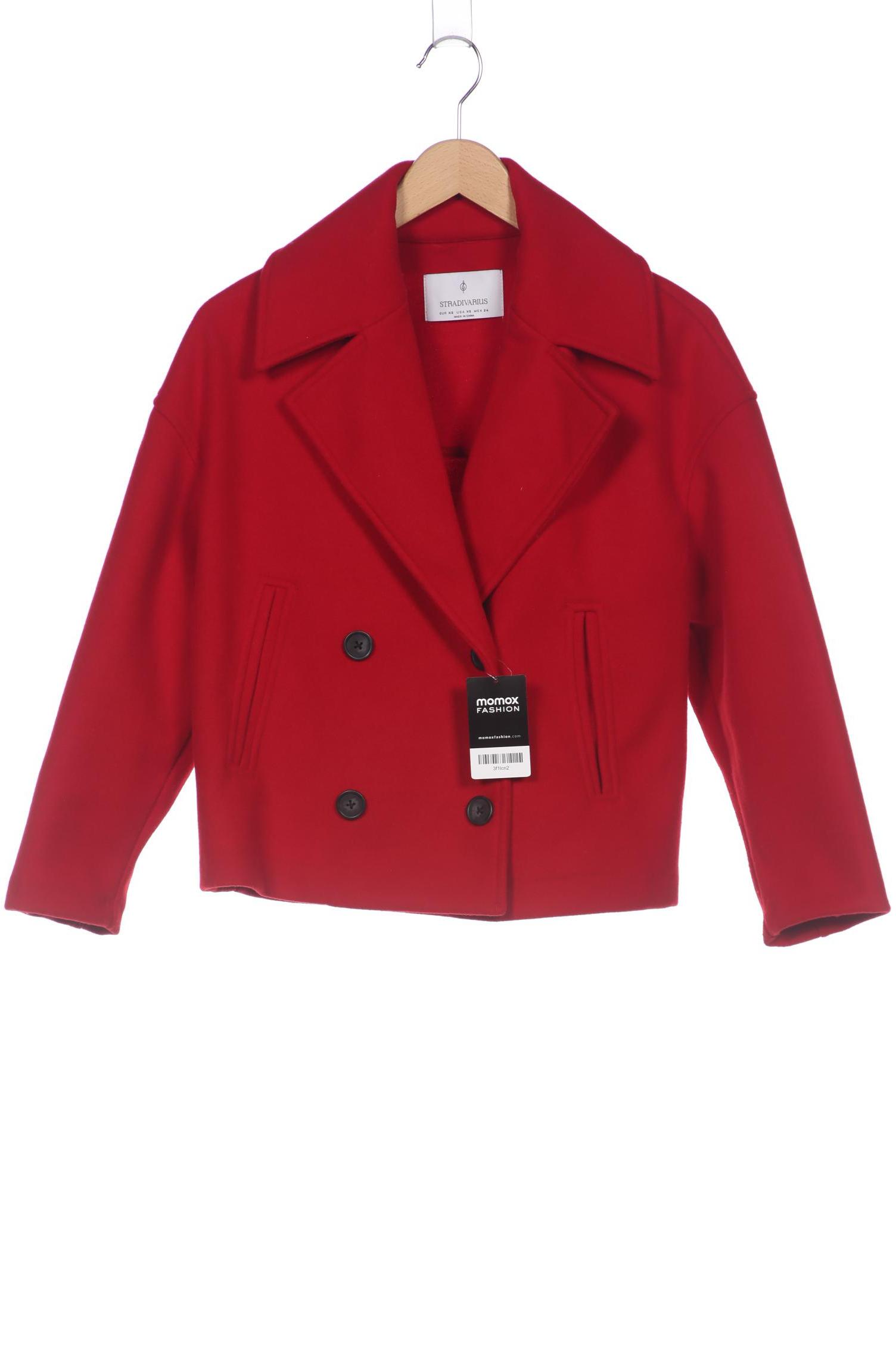 

Stradivarius Damen Jacke, rot, Gr. 34