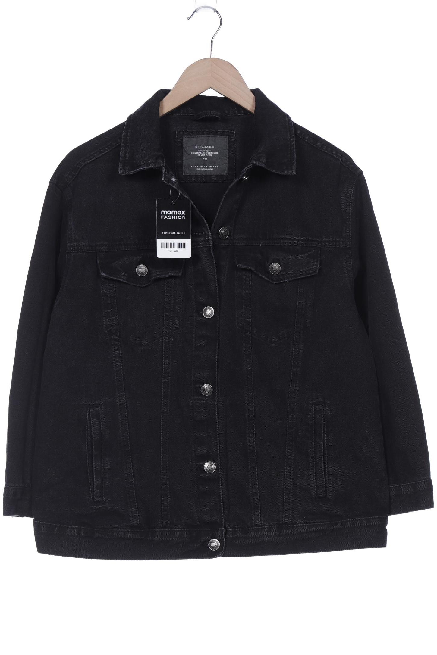 

Stradivarius Damen Jacke, schwarz, Gr. 36