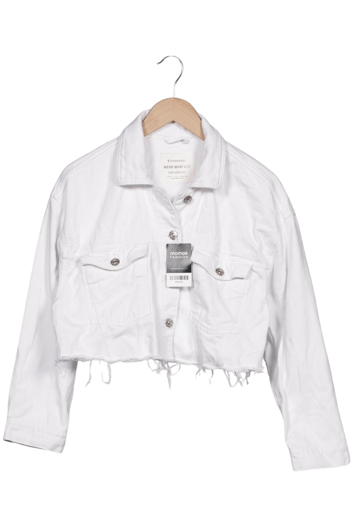 

Stradivarius Damen Jacke, weiß, Gr. 42