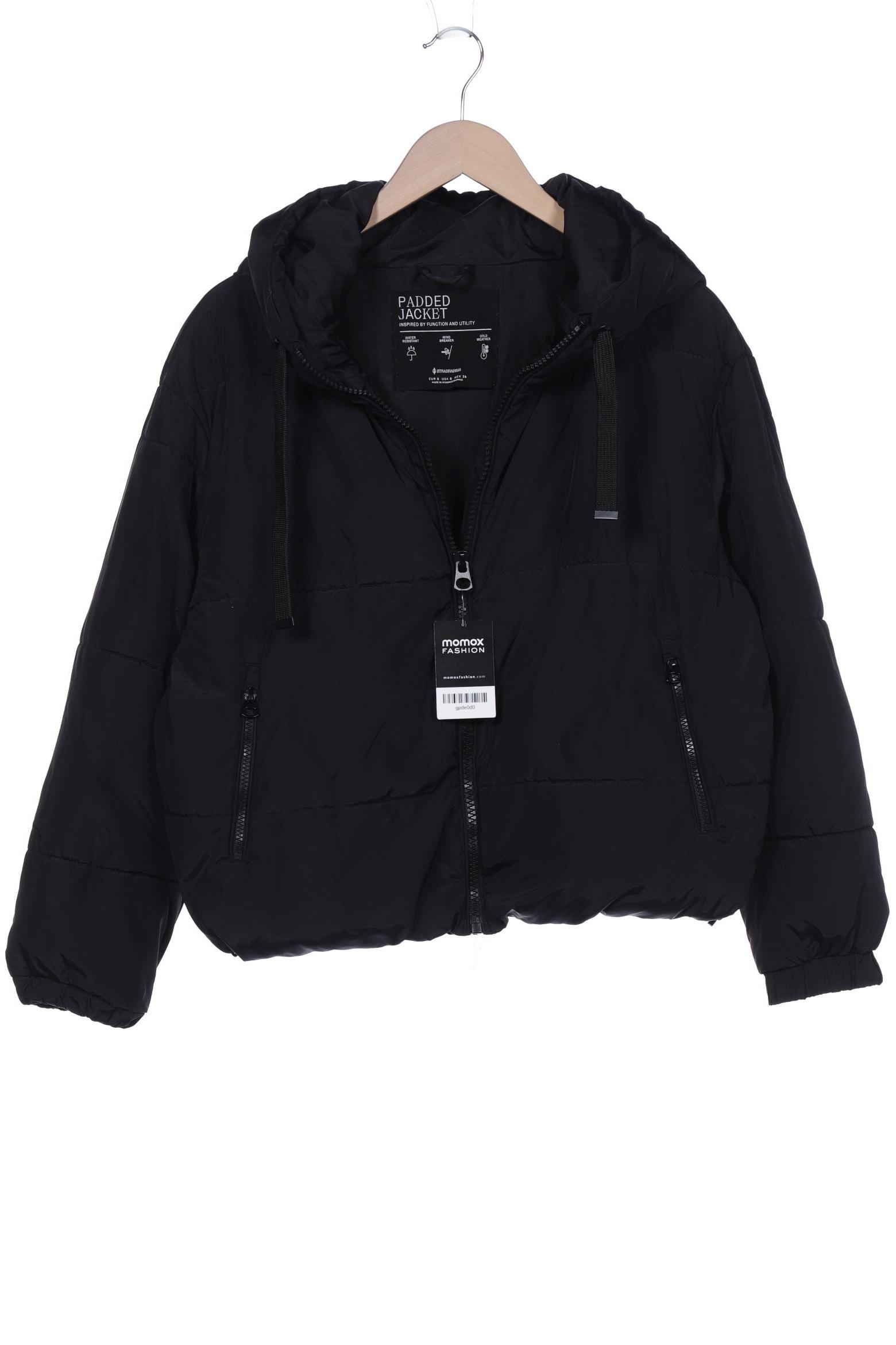 

Stradivarius Damen Jacke, schwarz, Gr. 36