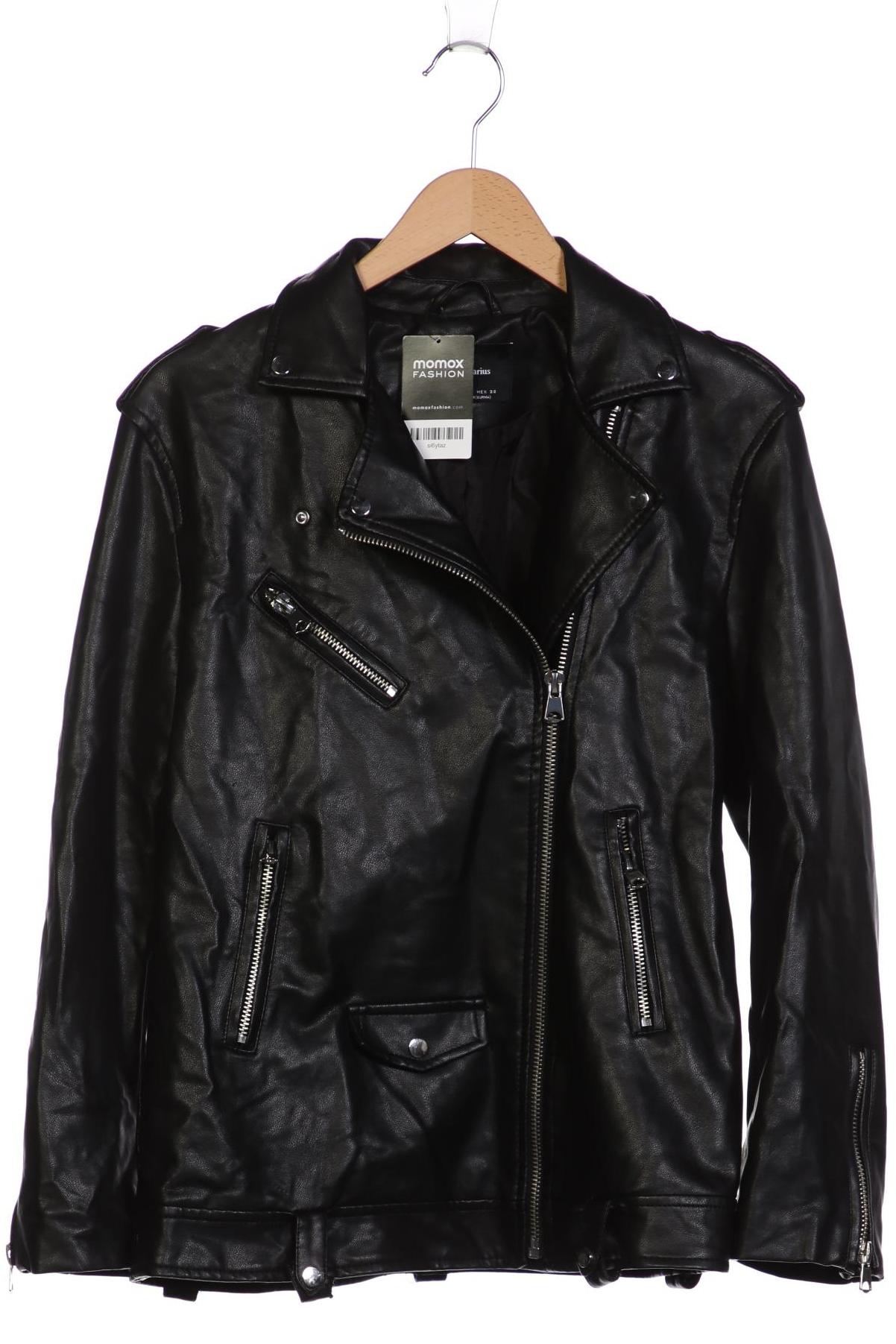 

Stradivarius Damen Jacke, schwarz, Gr. 38