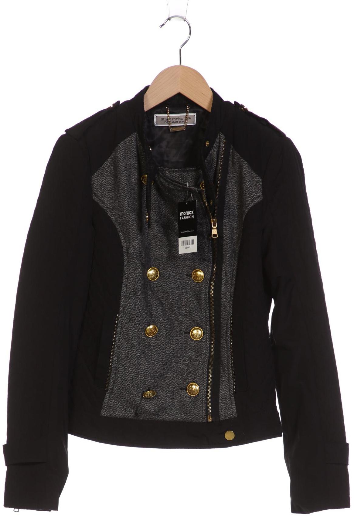 

Stradivarius Damen Jacke, schwarz, Gr. 38