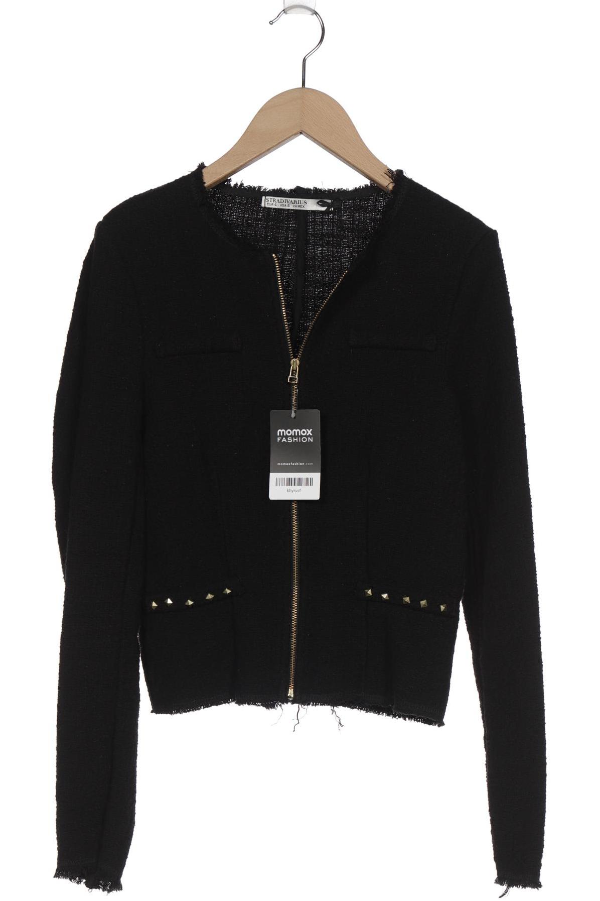 

Stradivarius Damen Jacke, schwarz, Gr. 36