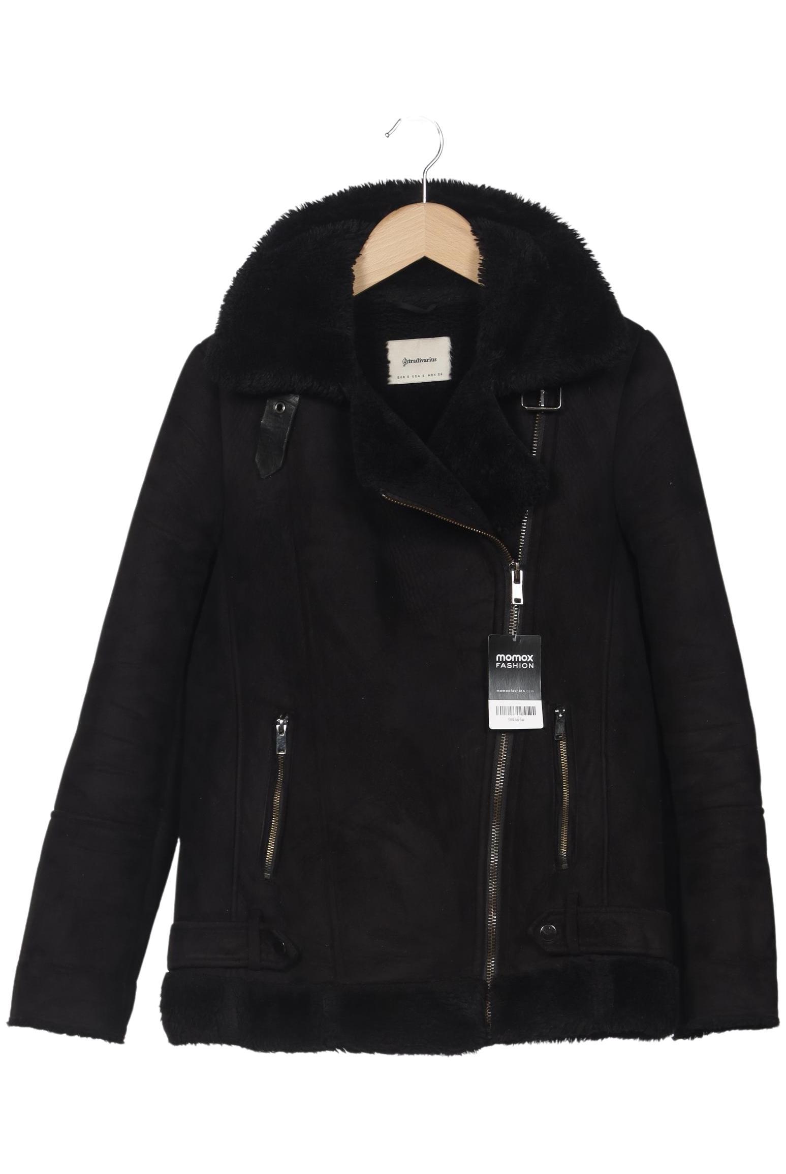 

Stradivarius Damen Jacke, schwarz, Gr. 36