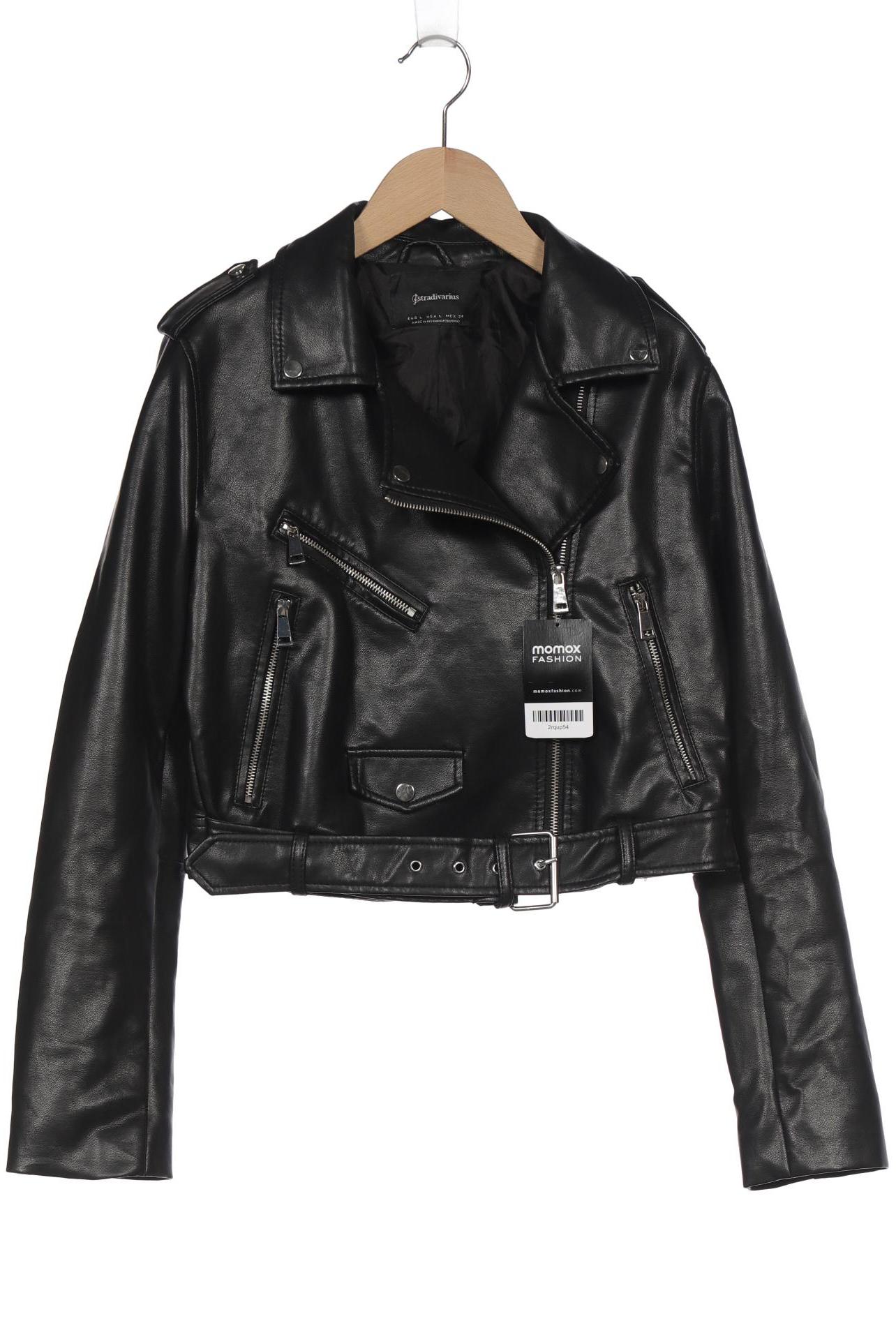 

Stradivarius Damen Jacke, schwarz