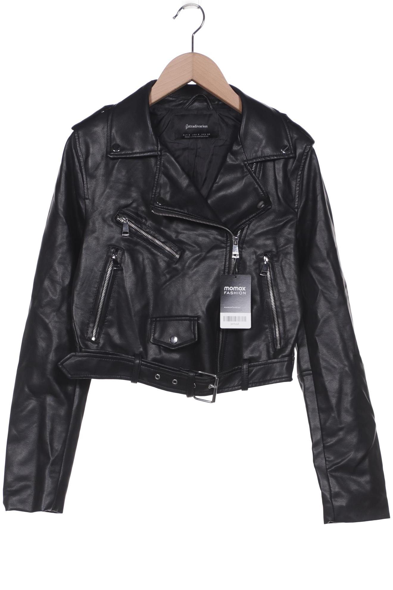 

Stradivarius Damen Jacke, schwarz