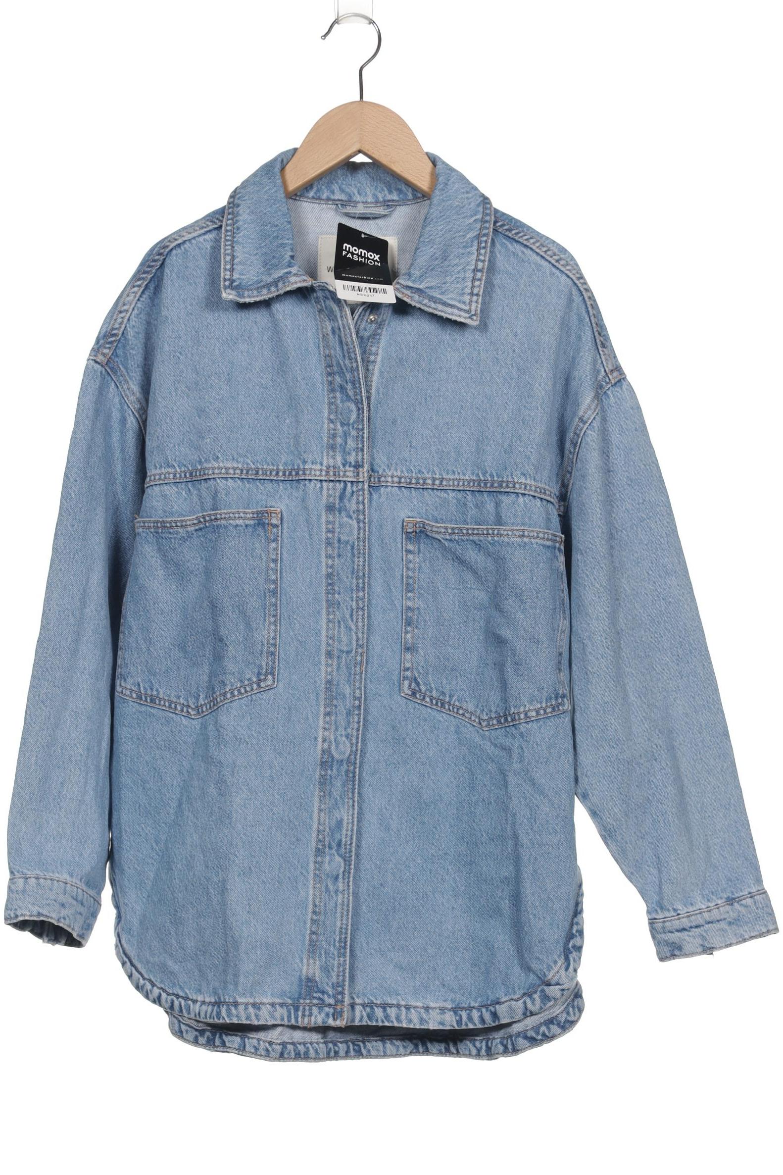 

Stradivarius Damen Jacke, blau, Gr. 34