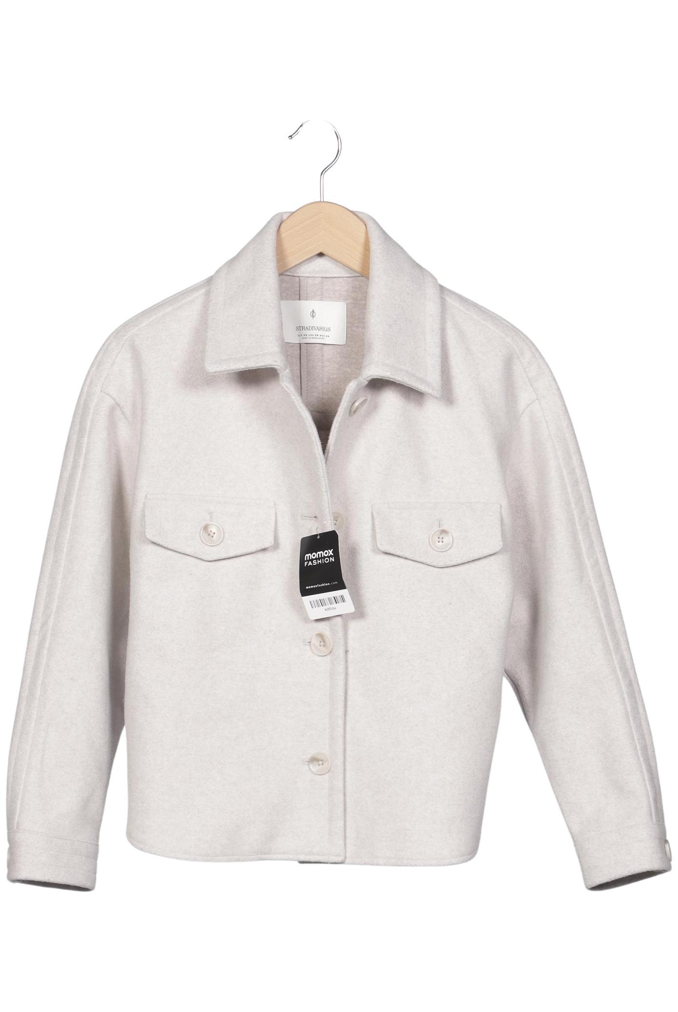 

Stradivarius Damen Jacke, cremeweiß, Gr. 34