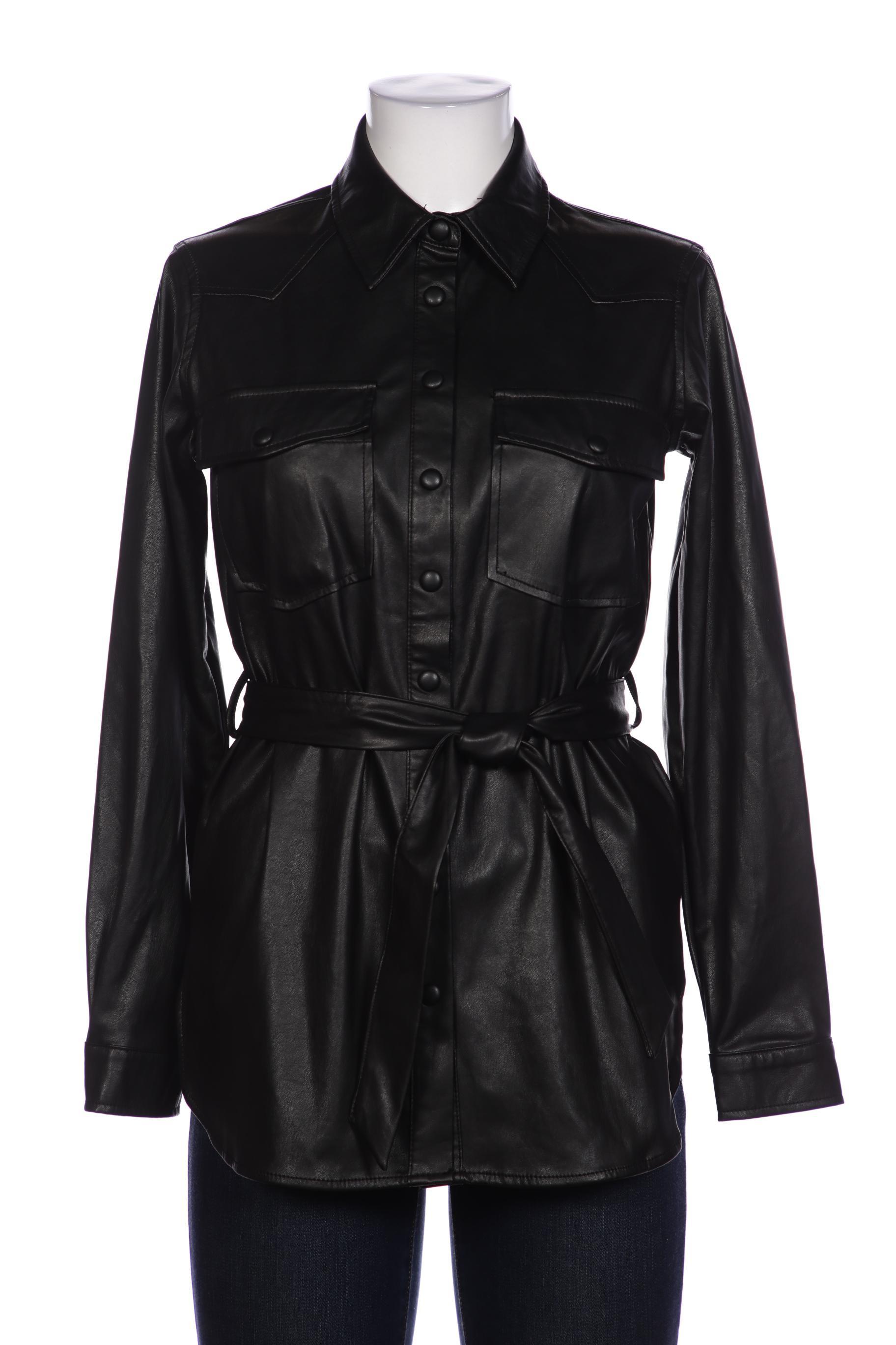 

Stradivarius Damen Jacke, schwarz, Gr. 38