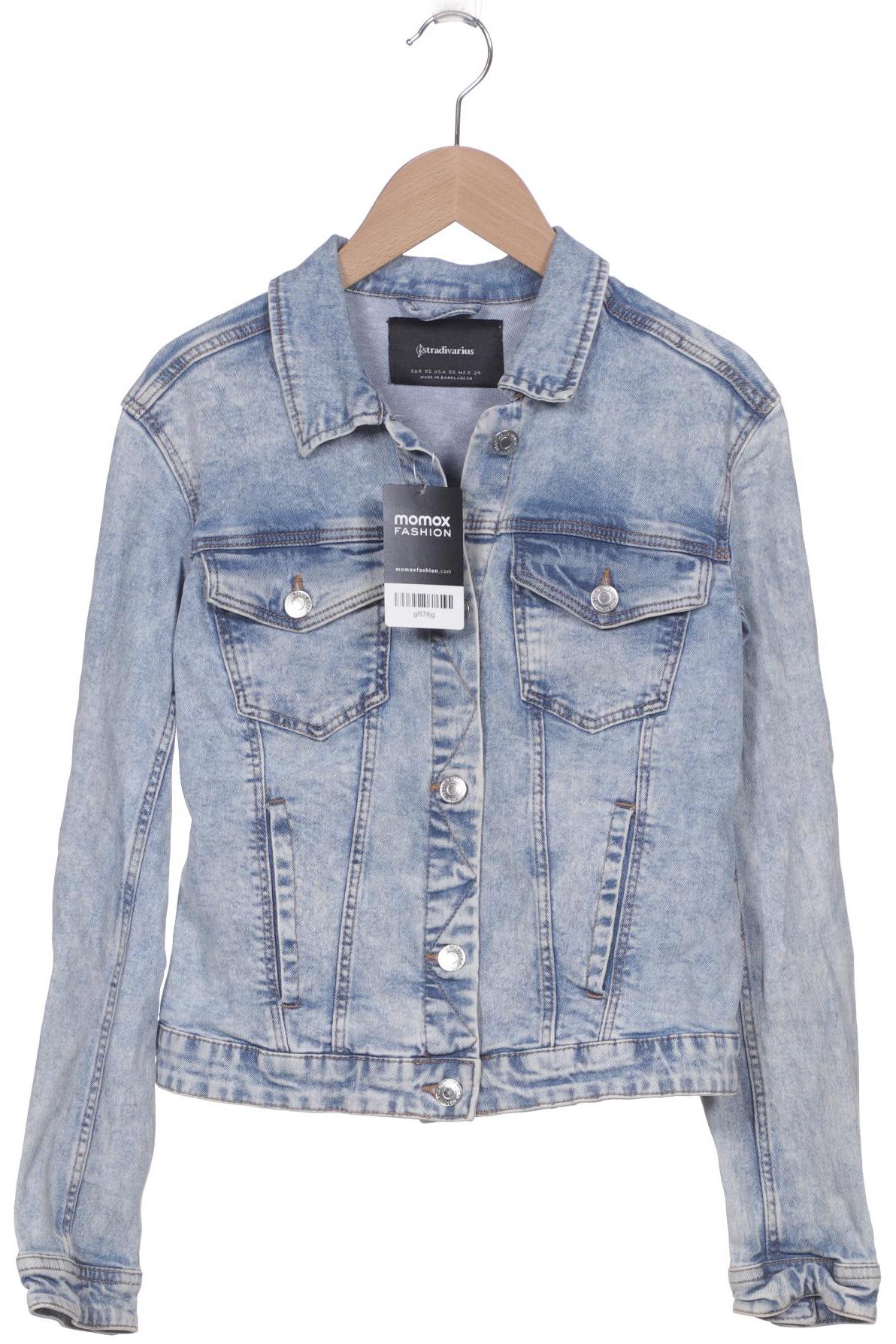 

Stradivarius Damen Jacke, hellblau, Gr. 34