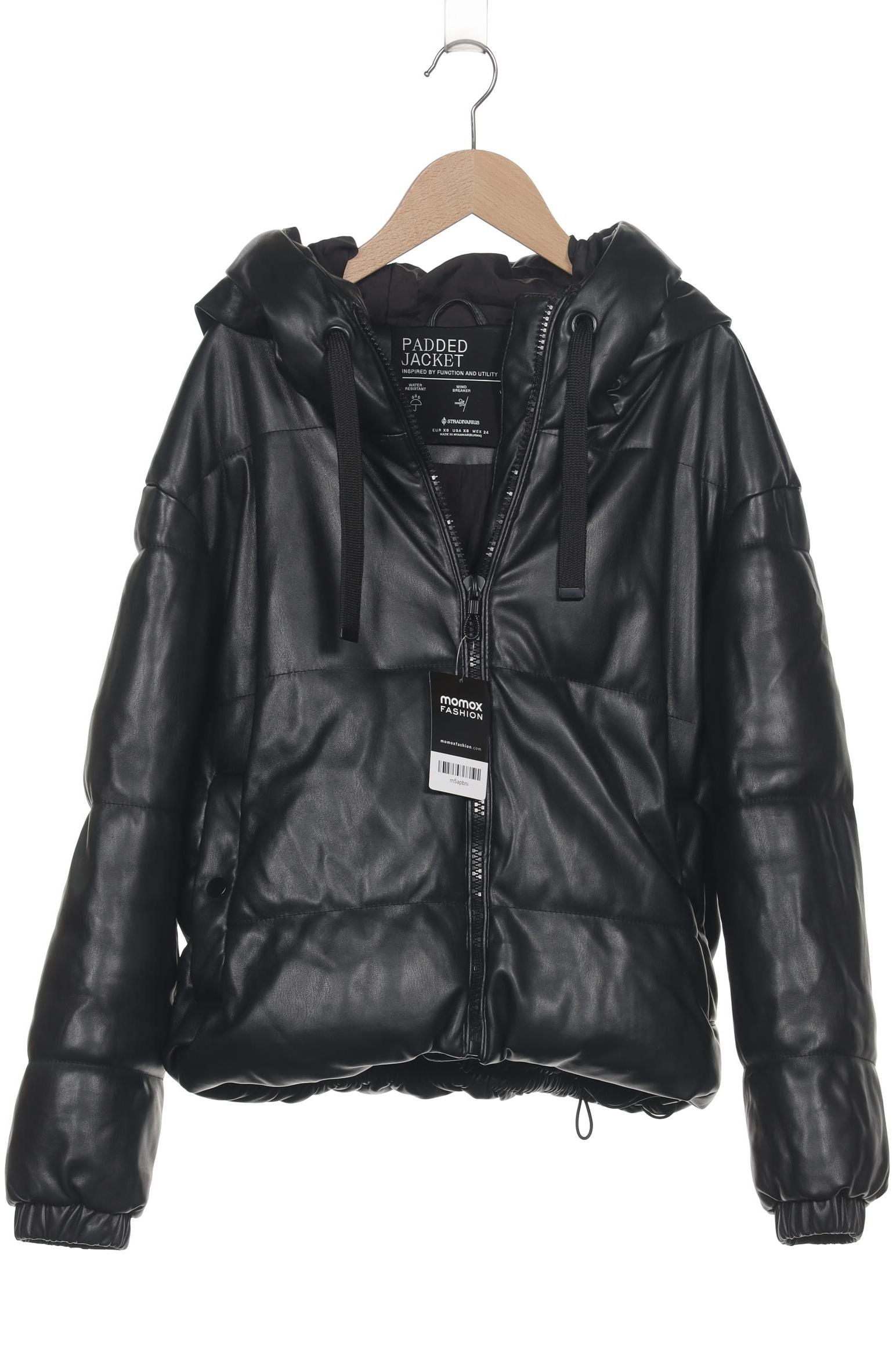 

Stradivarius Damen Jacke, schwarz, Gr. 34