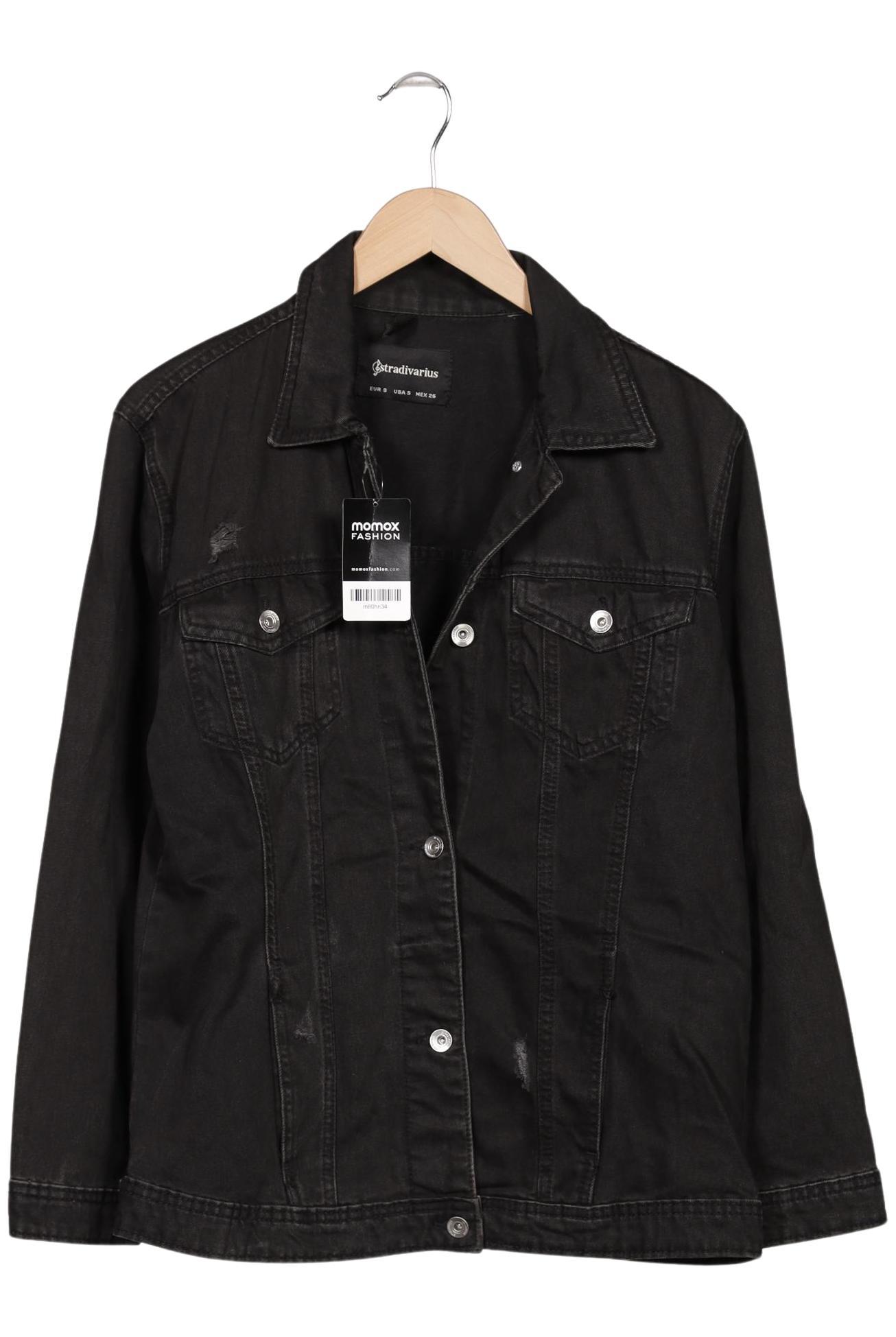 

Stradivarius Damen Jacke, schwarz, Gr. 36