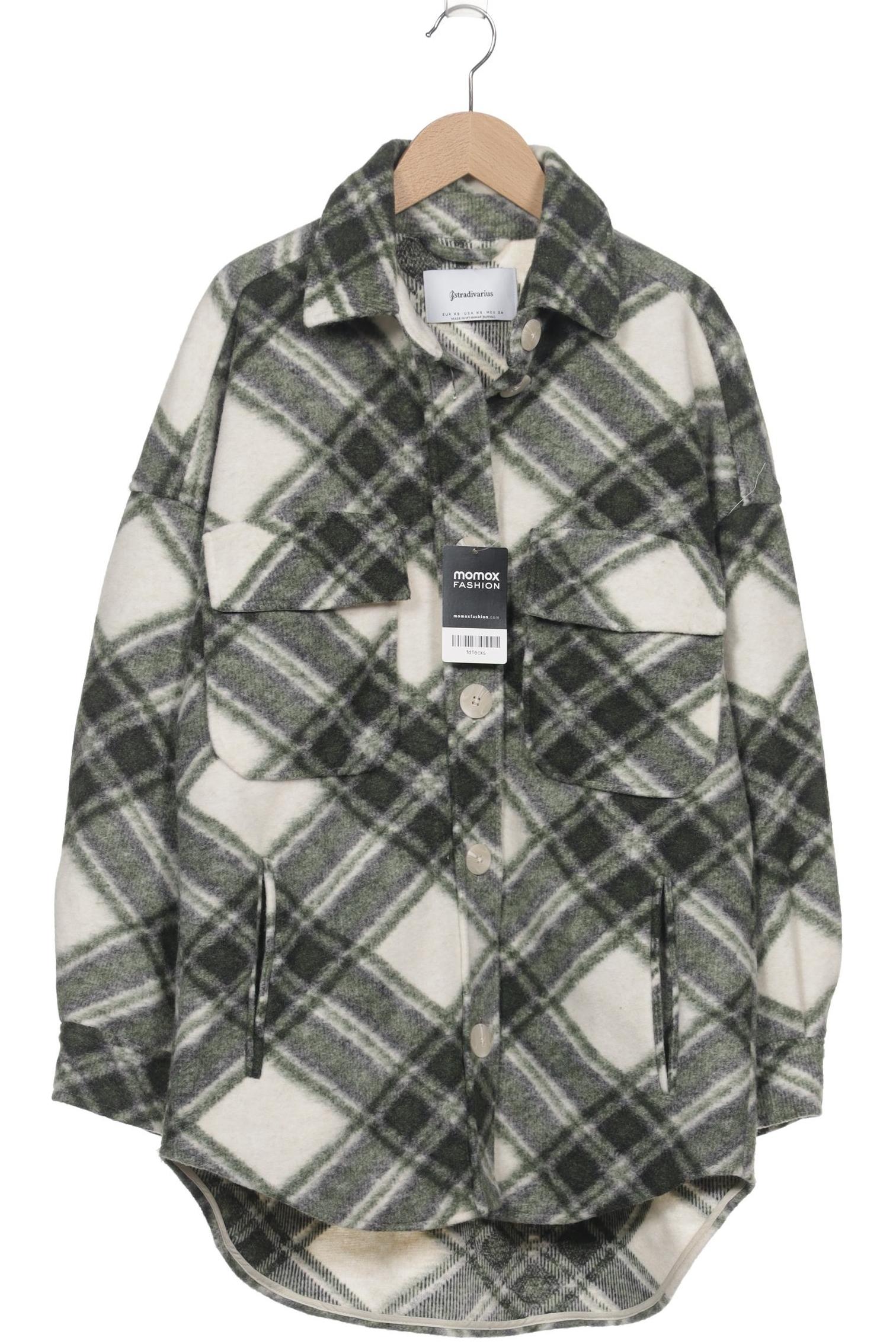 

Stradivarius Damen Jacke, grün, Gr. 34