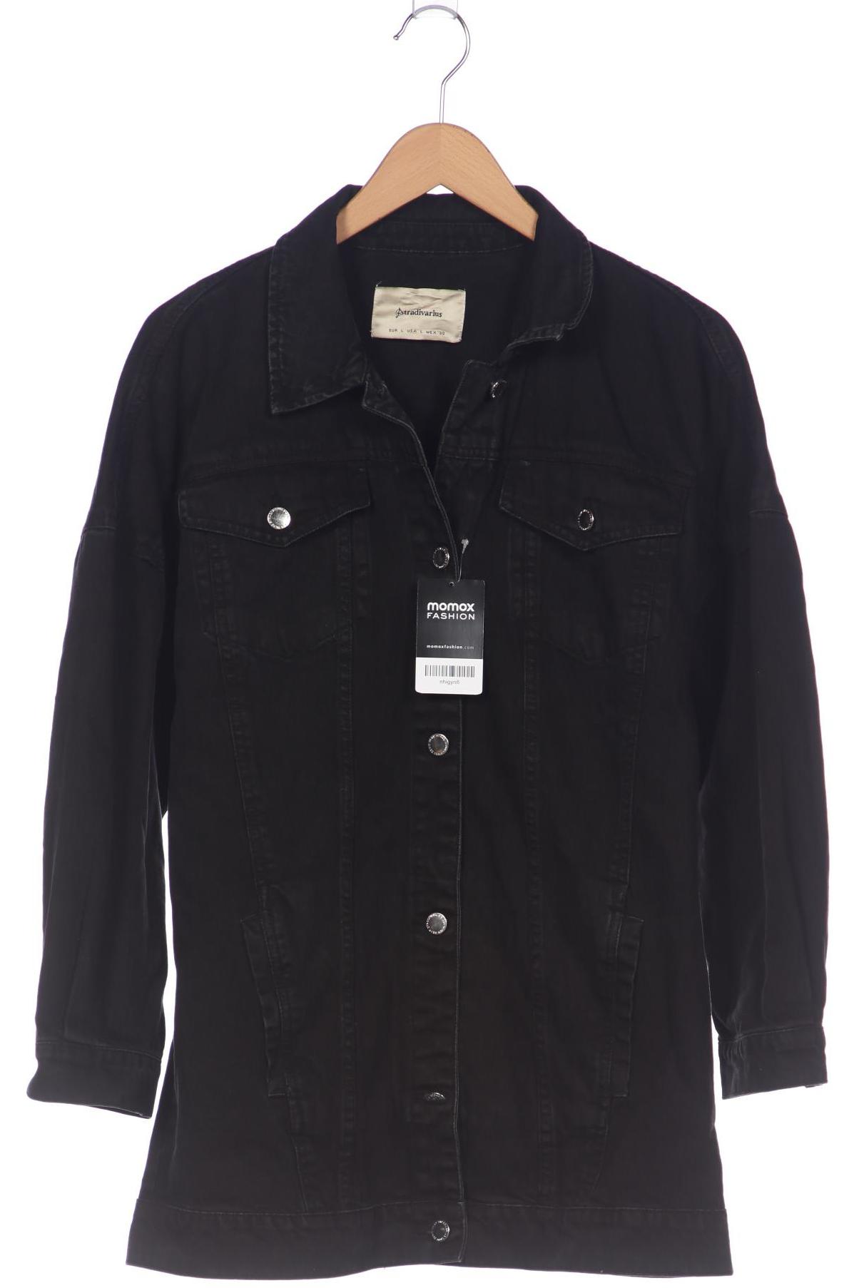 

Stradivarius Damen Jacke, schwarz, Gr. 42