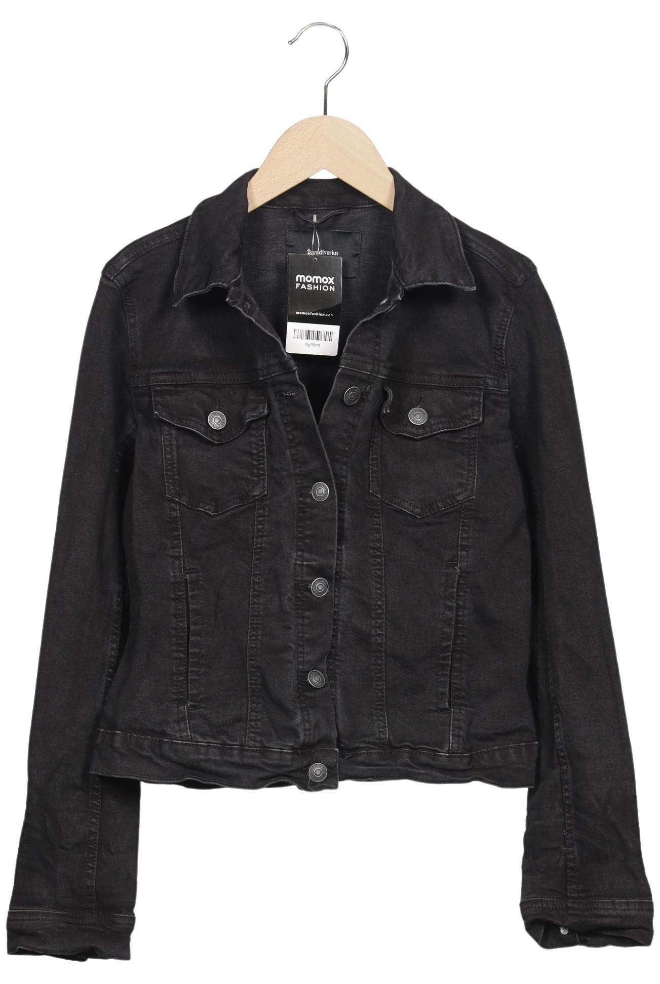 

Stradivarius Damen Jacke, schwarz, Gr. 36