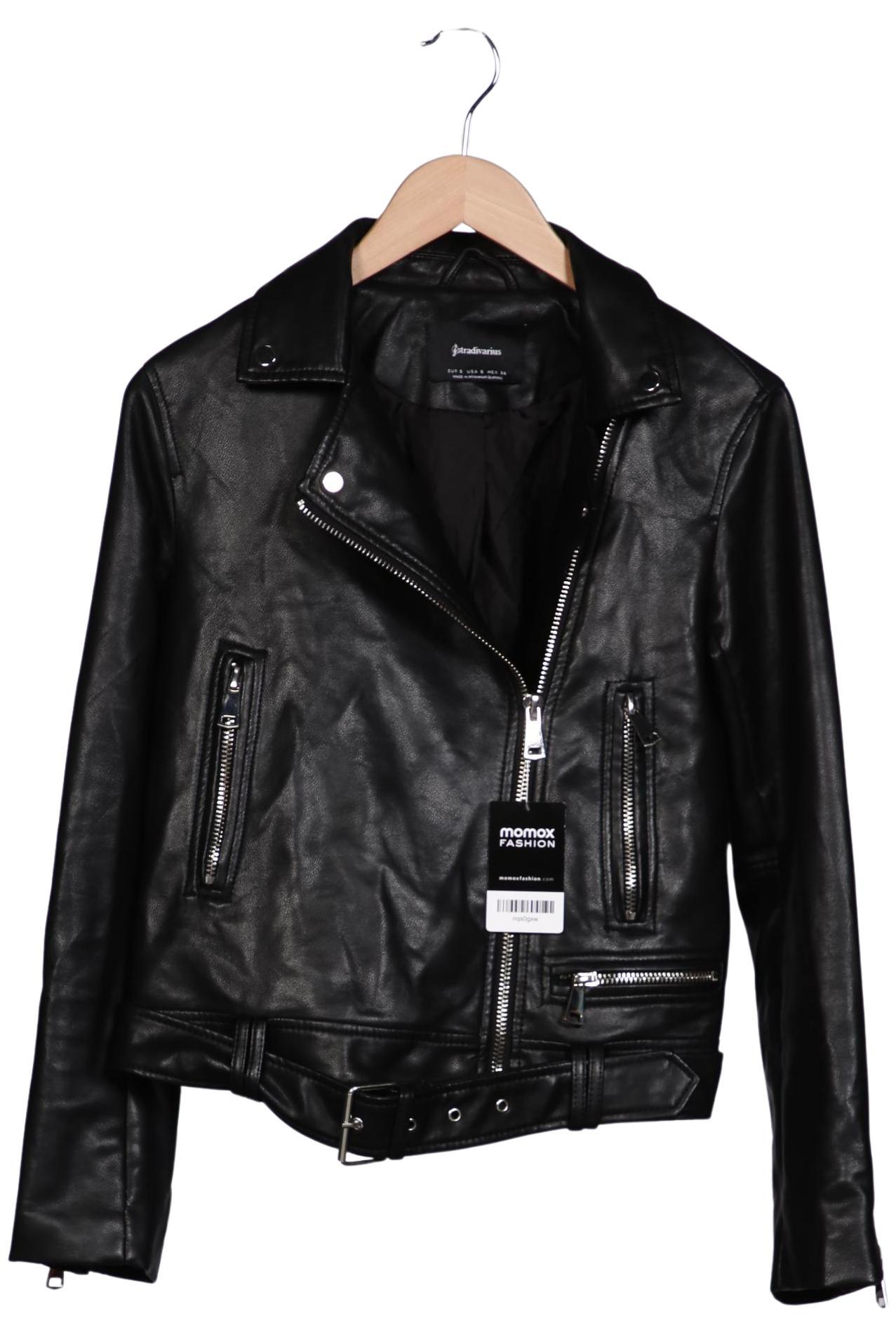 

Stradivarius Damen Jacke, schwarz, Gr. 36