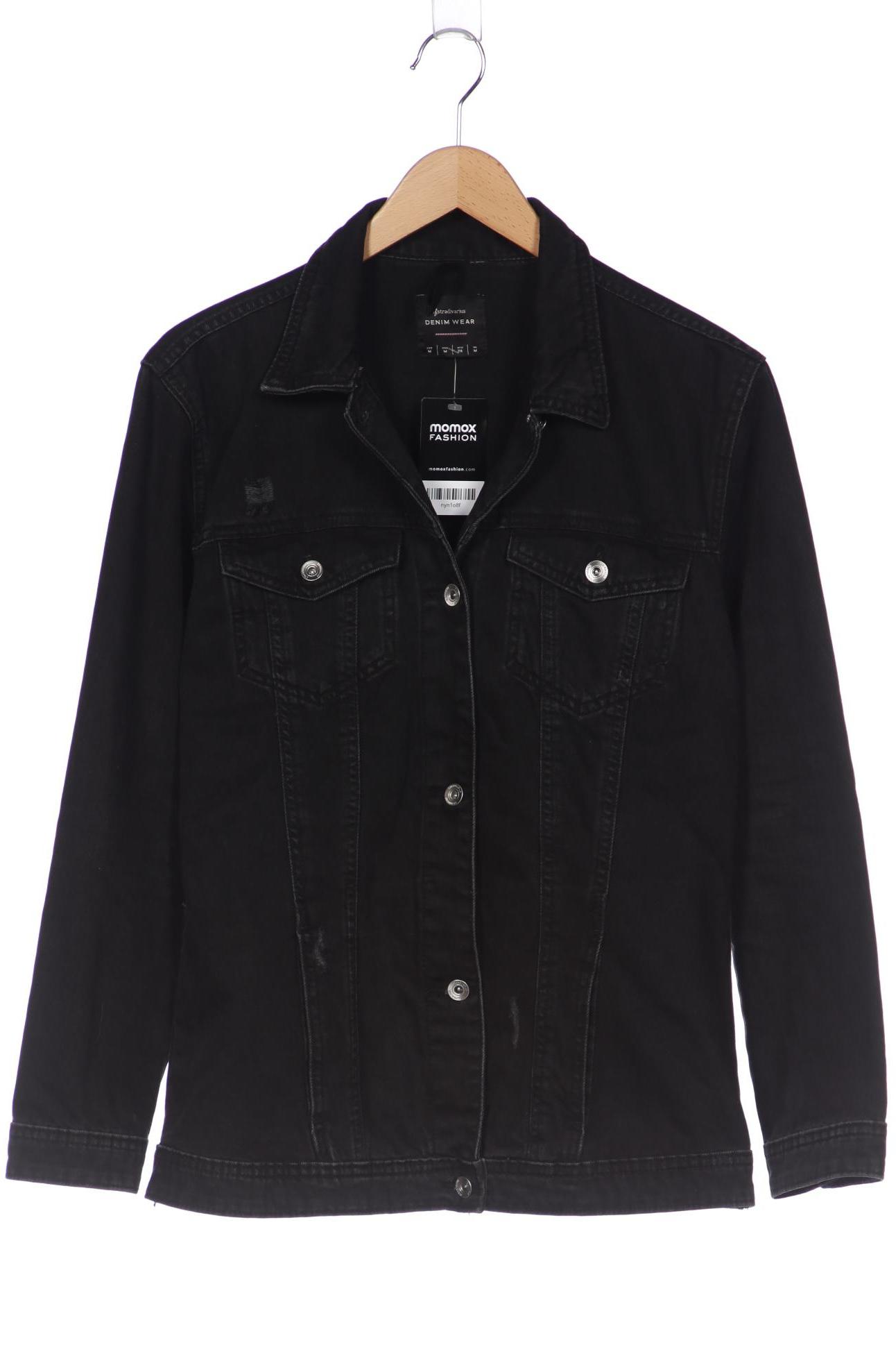 

Stradivarius Damen Jacke, schwarz, Gr. 38