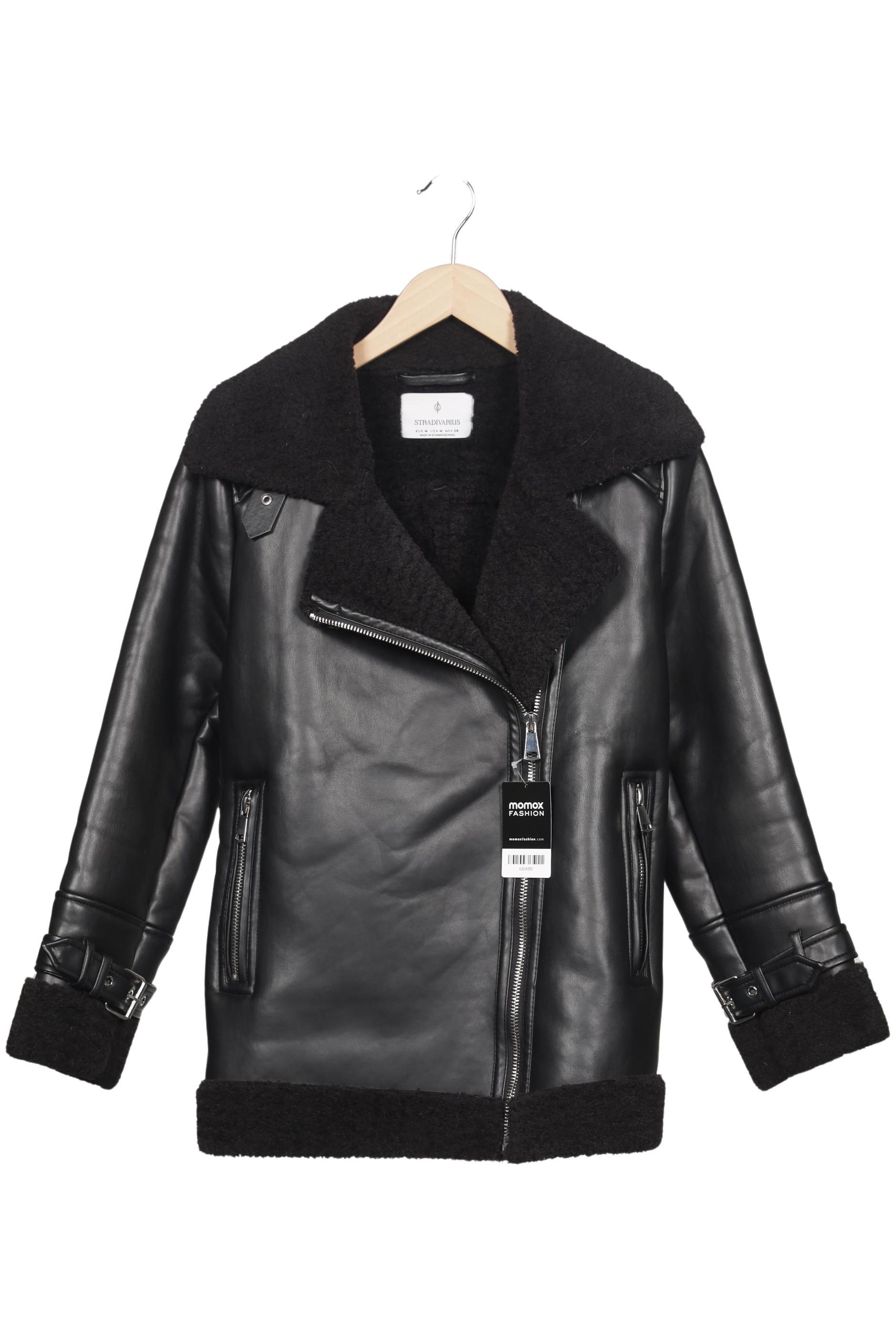 

Stradivarius Damen Jacke, schwarz, Gr. 38