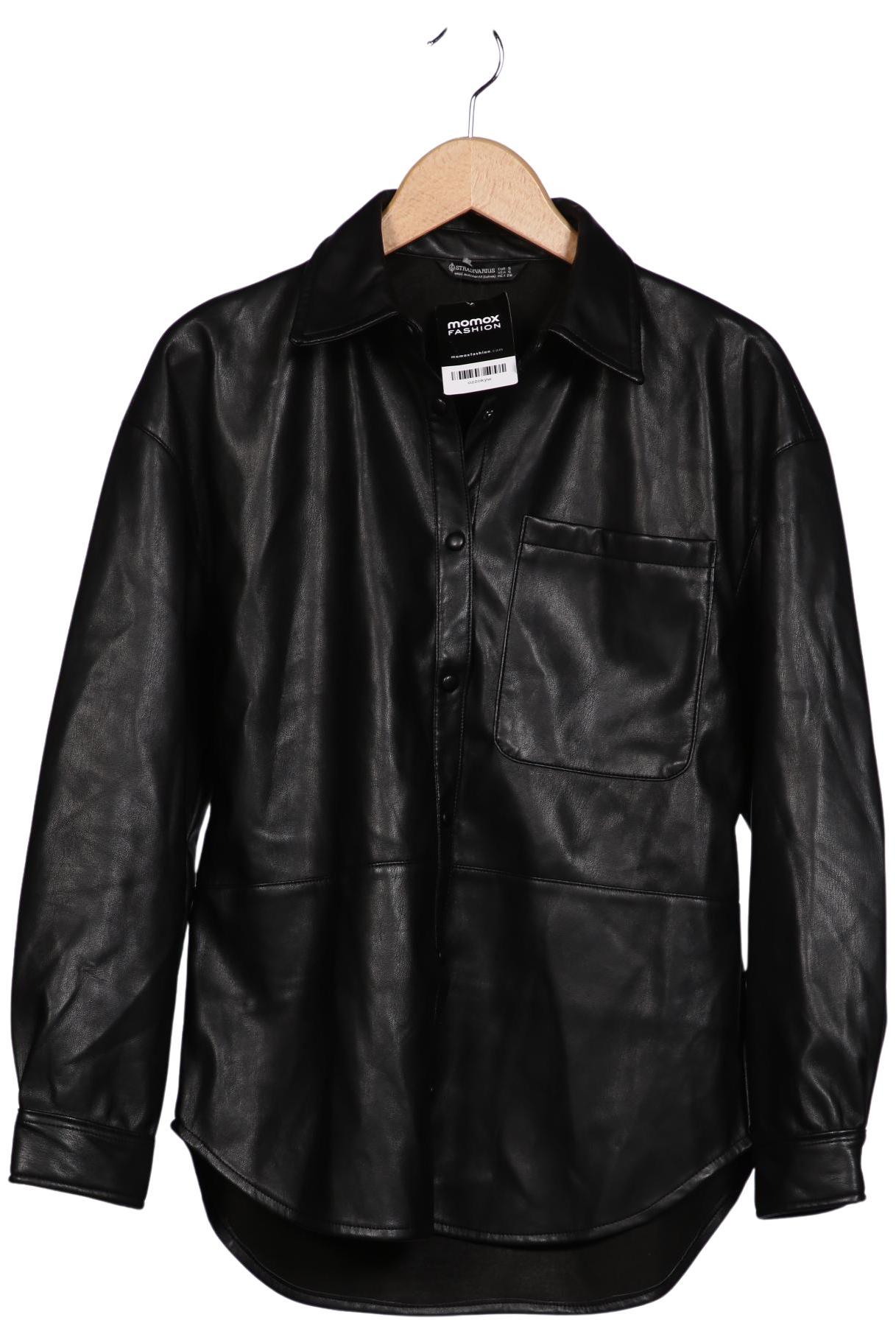 

Stradivarius Damen Jacke, schwarz, Gr. 36