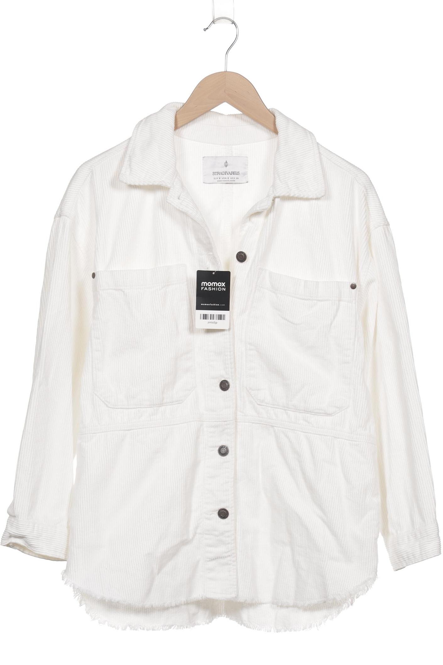 

Stradivarius Damen Jacke, weiß, Gr. 36