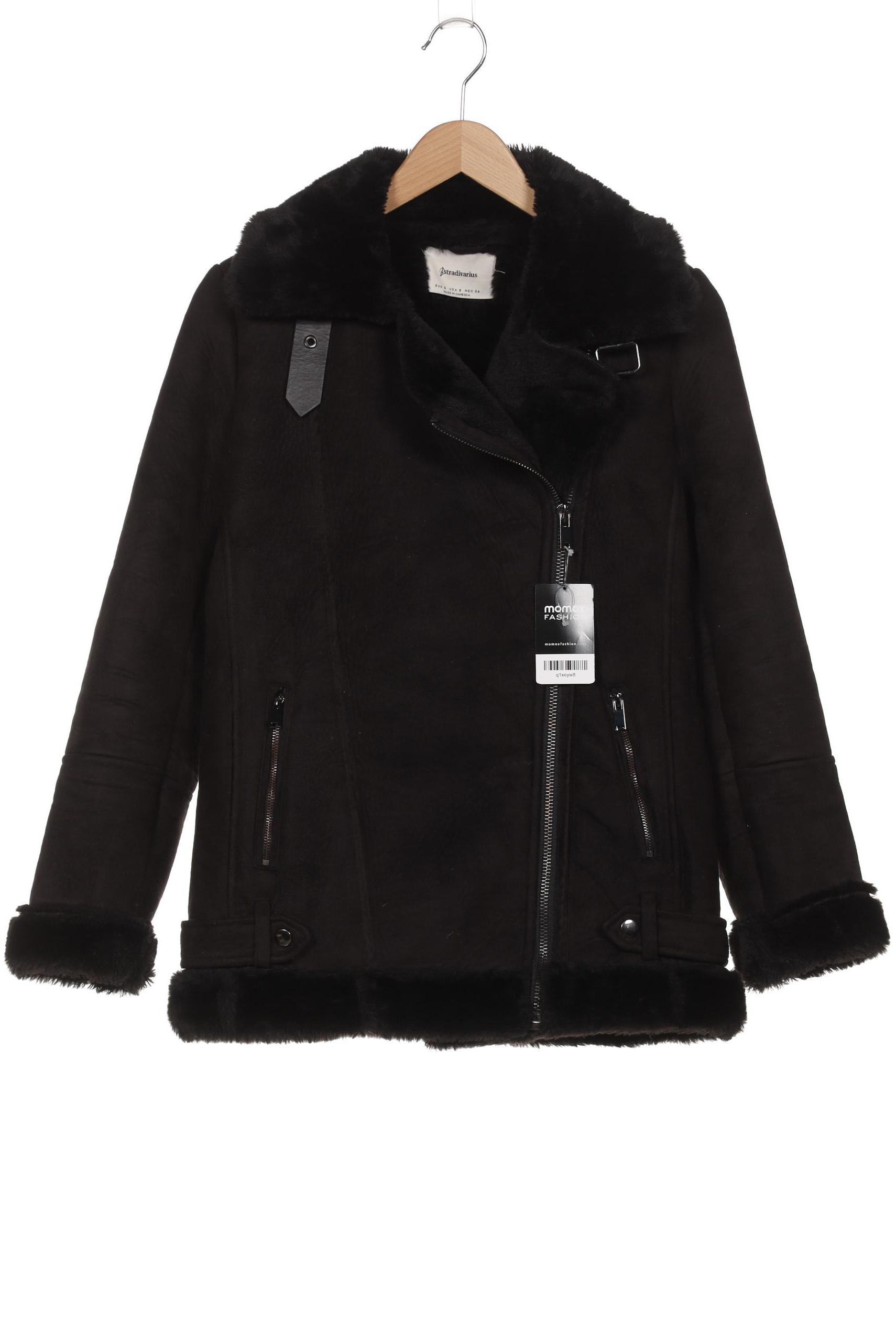 

Stradivarius Damen Jacke, schwarz, Gr. 36