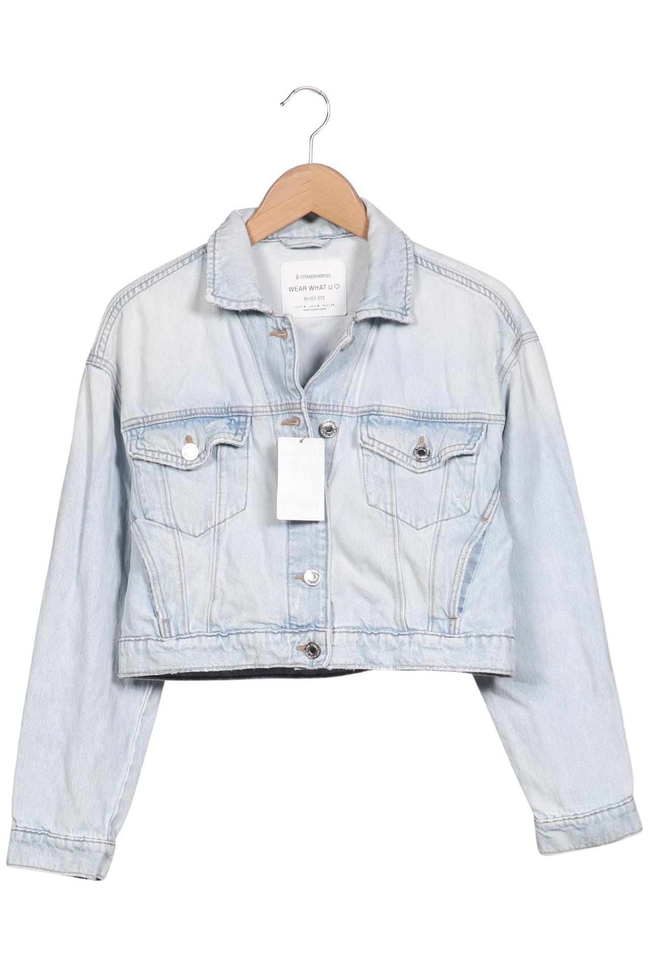 

Stradivarius Damen Jacke, hellblau, Gr. 38