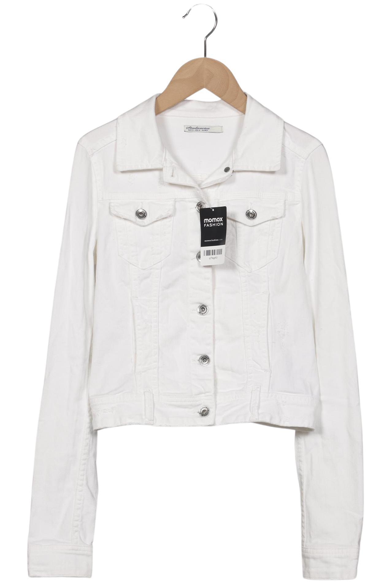 

Stradivarius Damen Jacke, weiß, Gr. 36