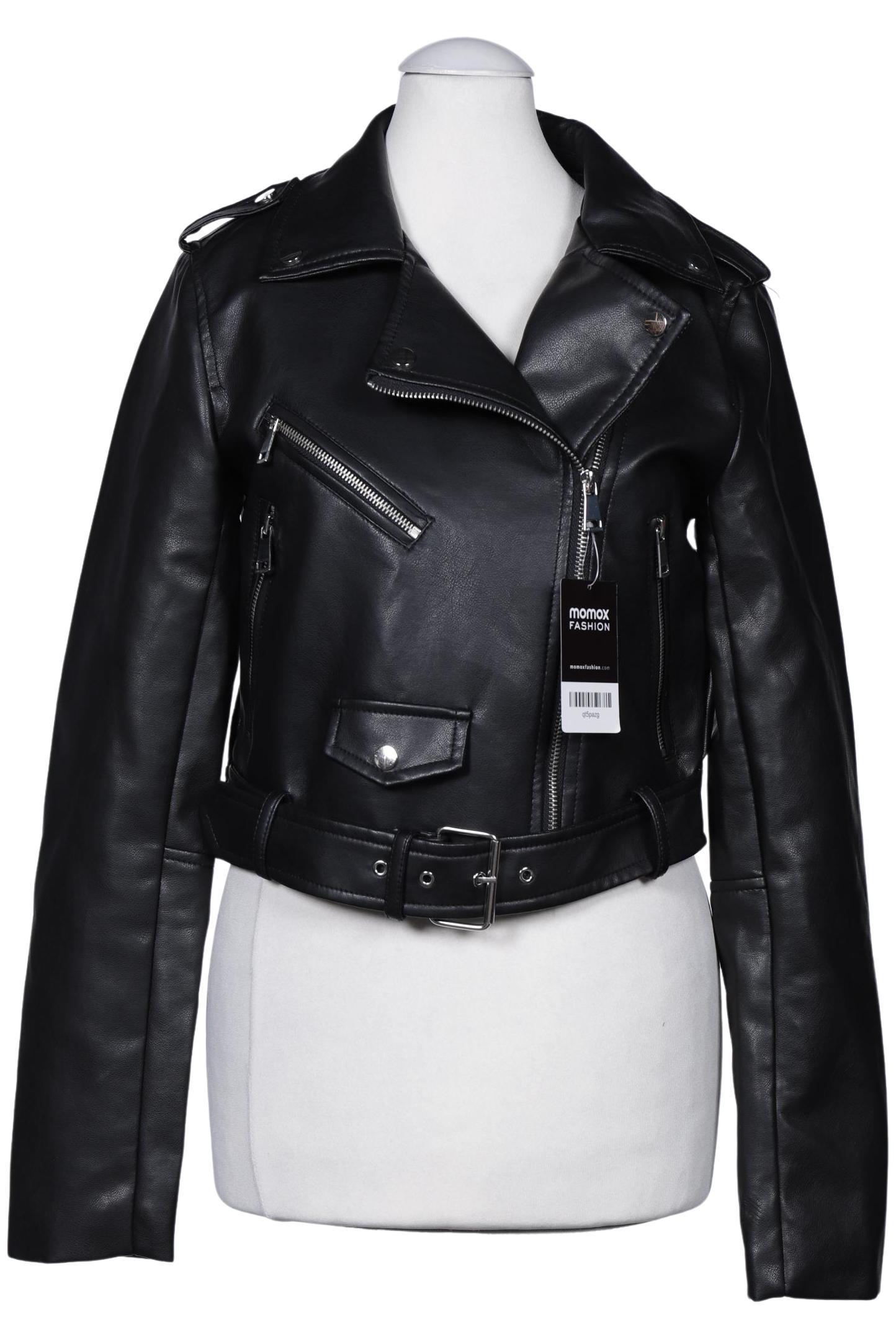 

Stradivarius Damen Jacke, schwarz, Gr. 36