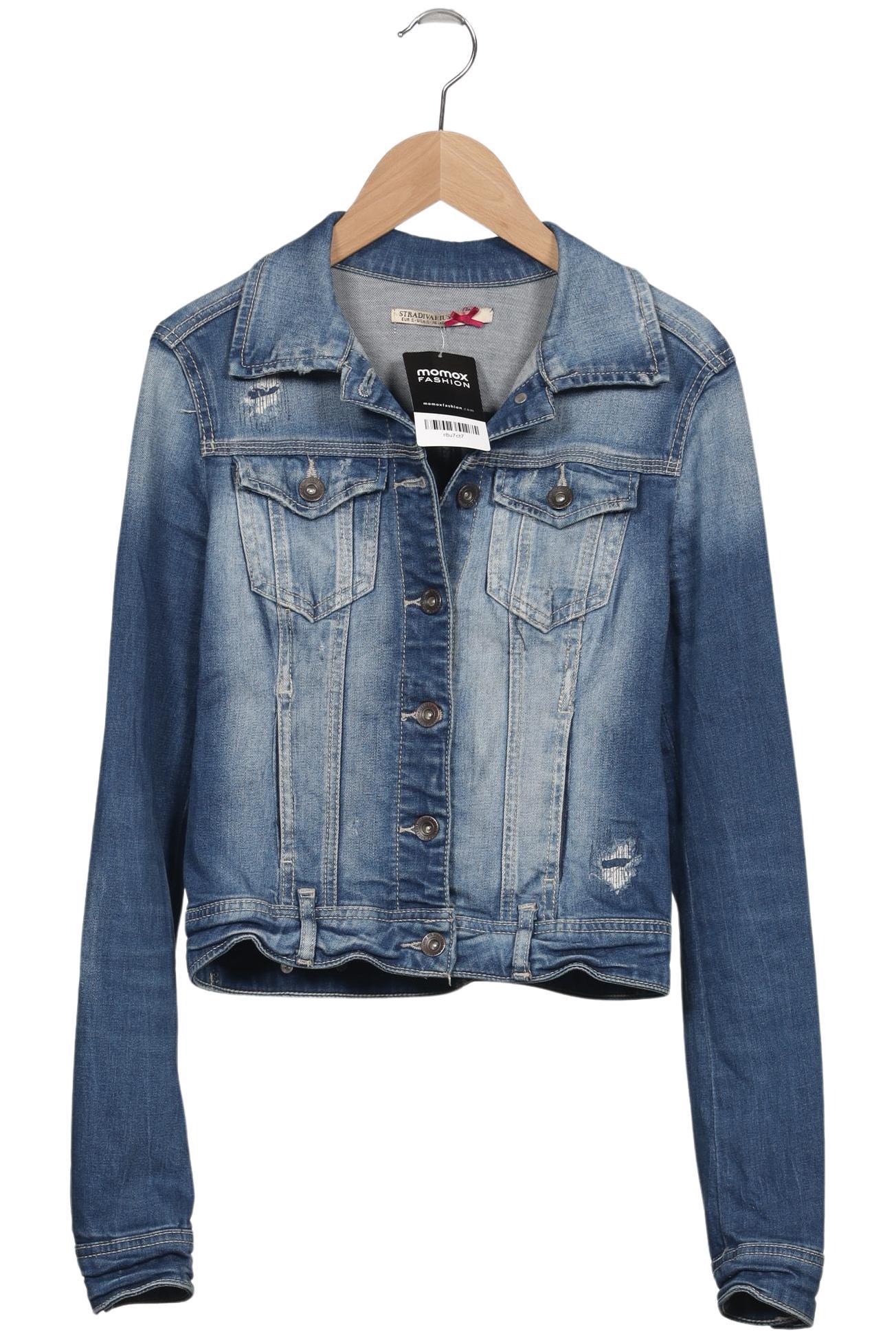 

Stradivarius Damen Jacke, blau, Gr. 34