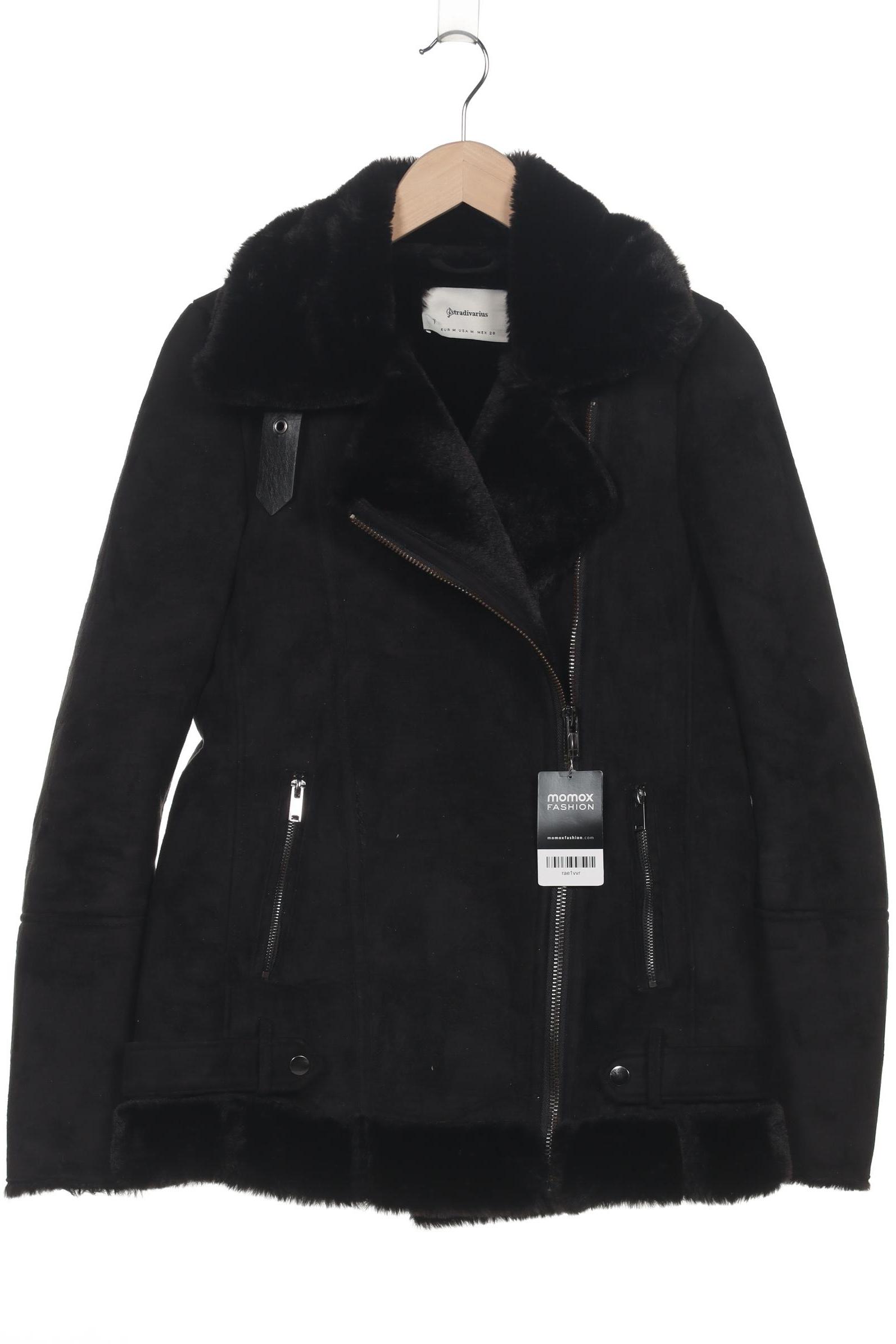 

Stradivarius Damen Jacke, schwarz, Gr. 38