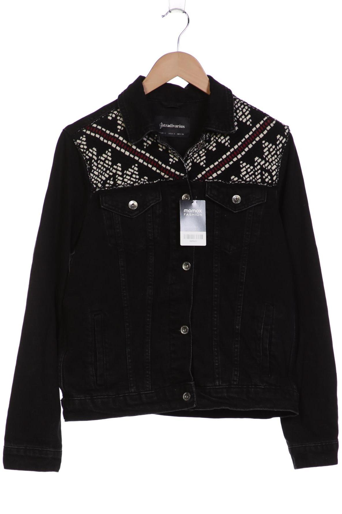 

Stradivarius Damen Jacke, schwarz, Gr. 36