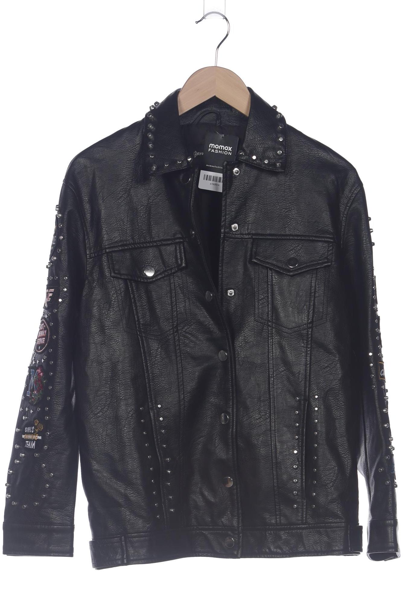 

Stradivarius Damen Jacke, schwarz, Gr. 38