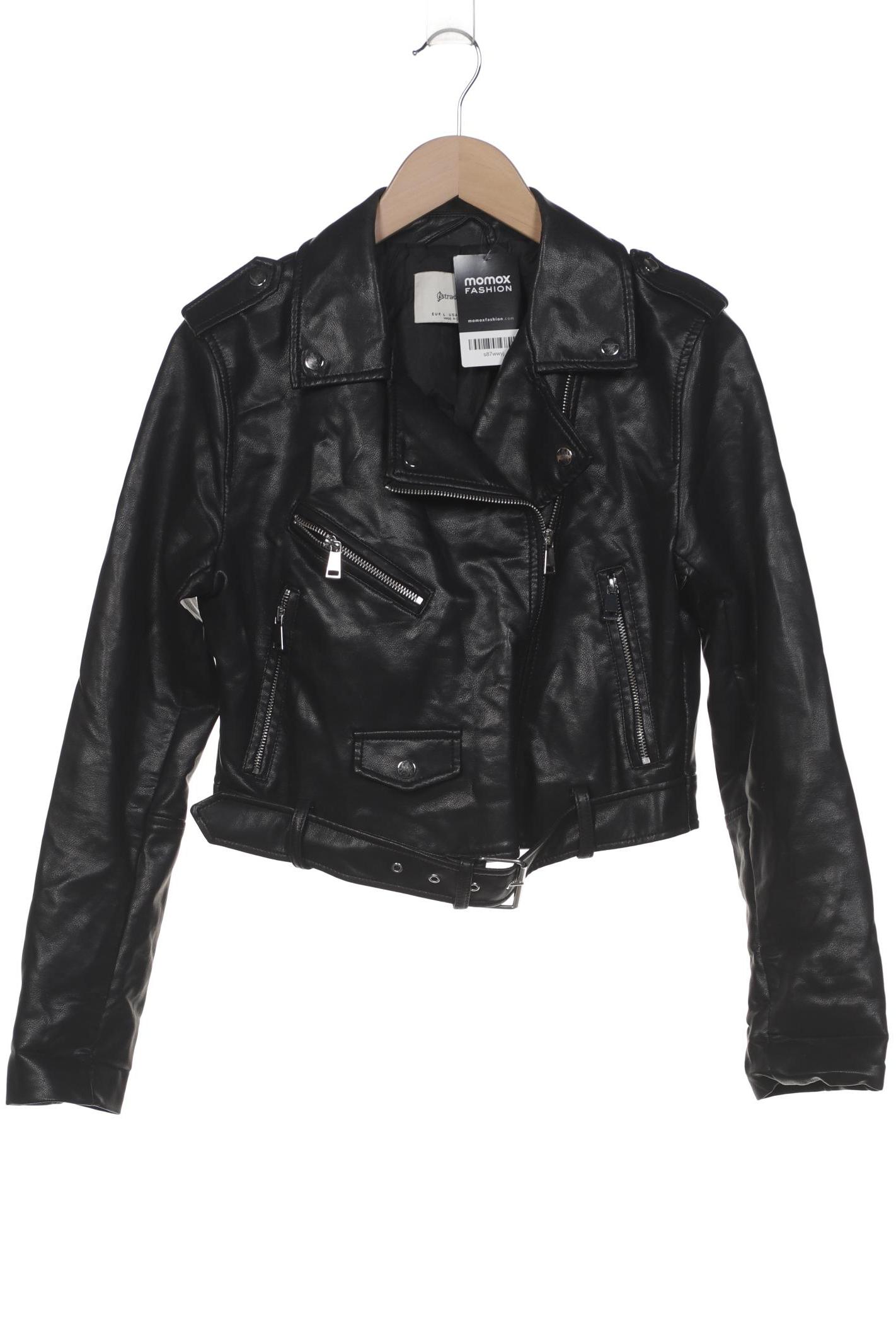

Stradivarius Damen Jacke, schwarz, Gr. 42