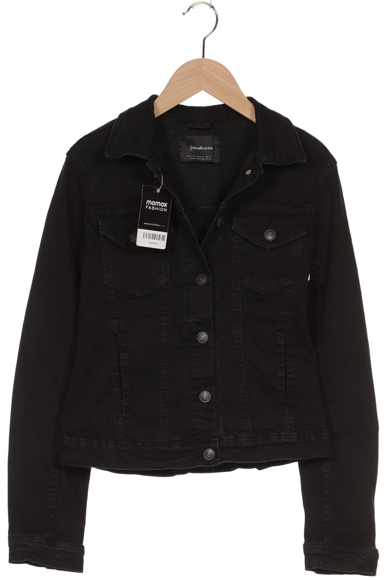 

Stradivarius Damen Jacke, schwarz