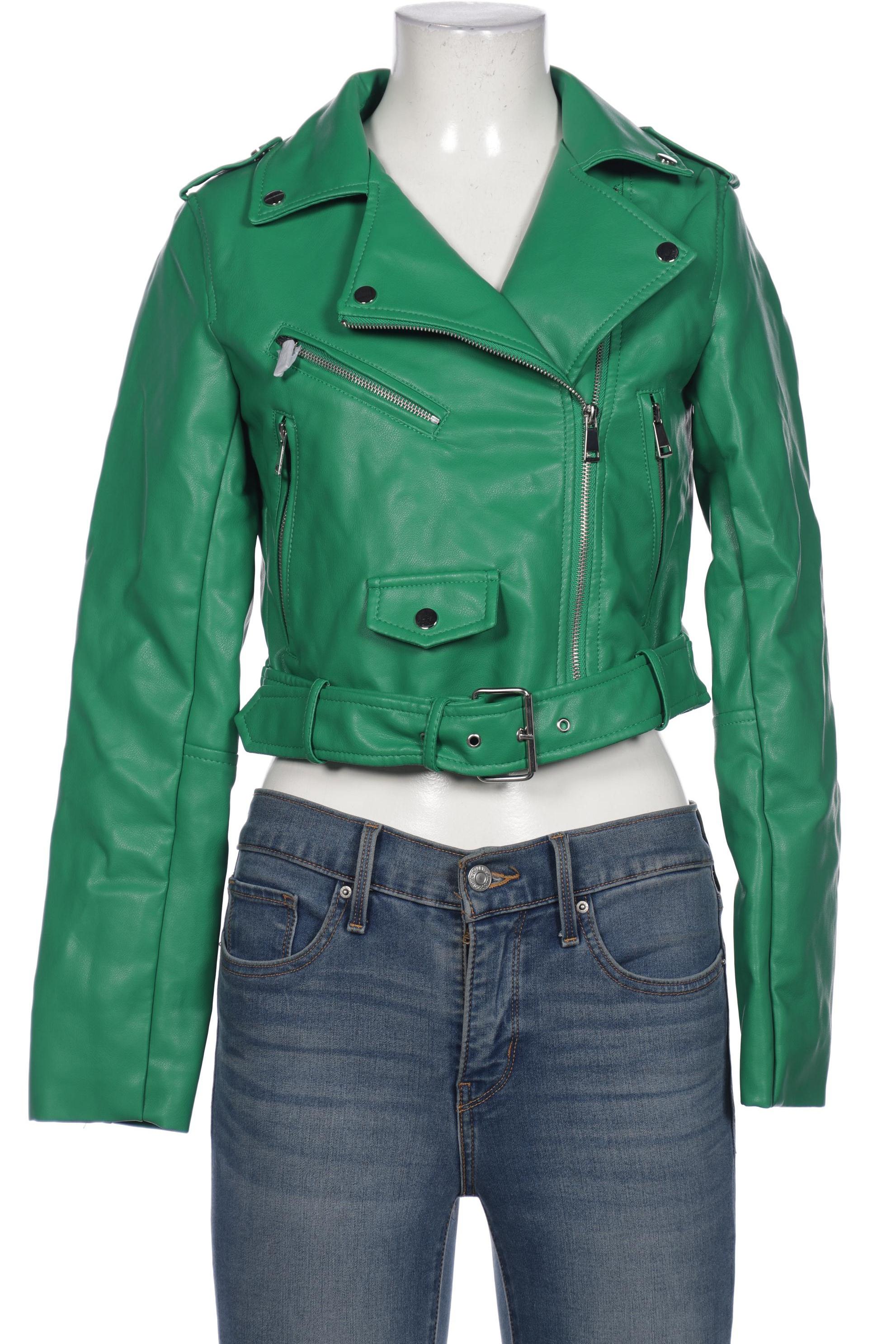 

Stradivarius Damen Jacke, grün, Gr. 36