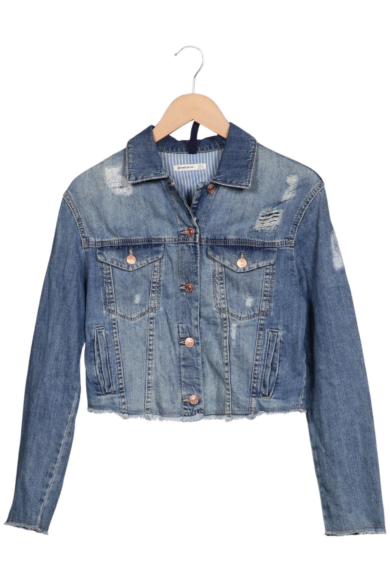 

Stradivarius Damen Jacke, blau, Gr. 38