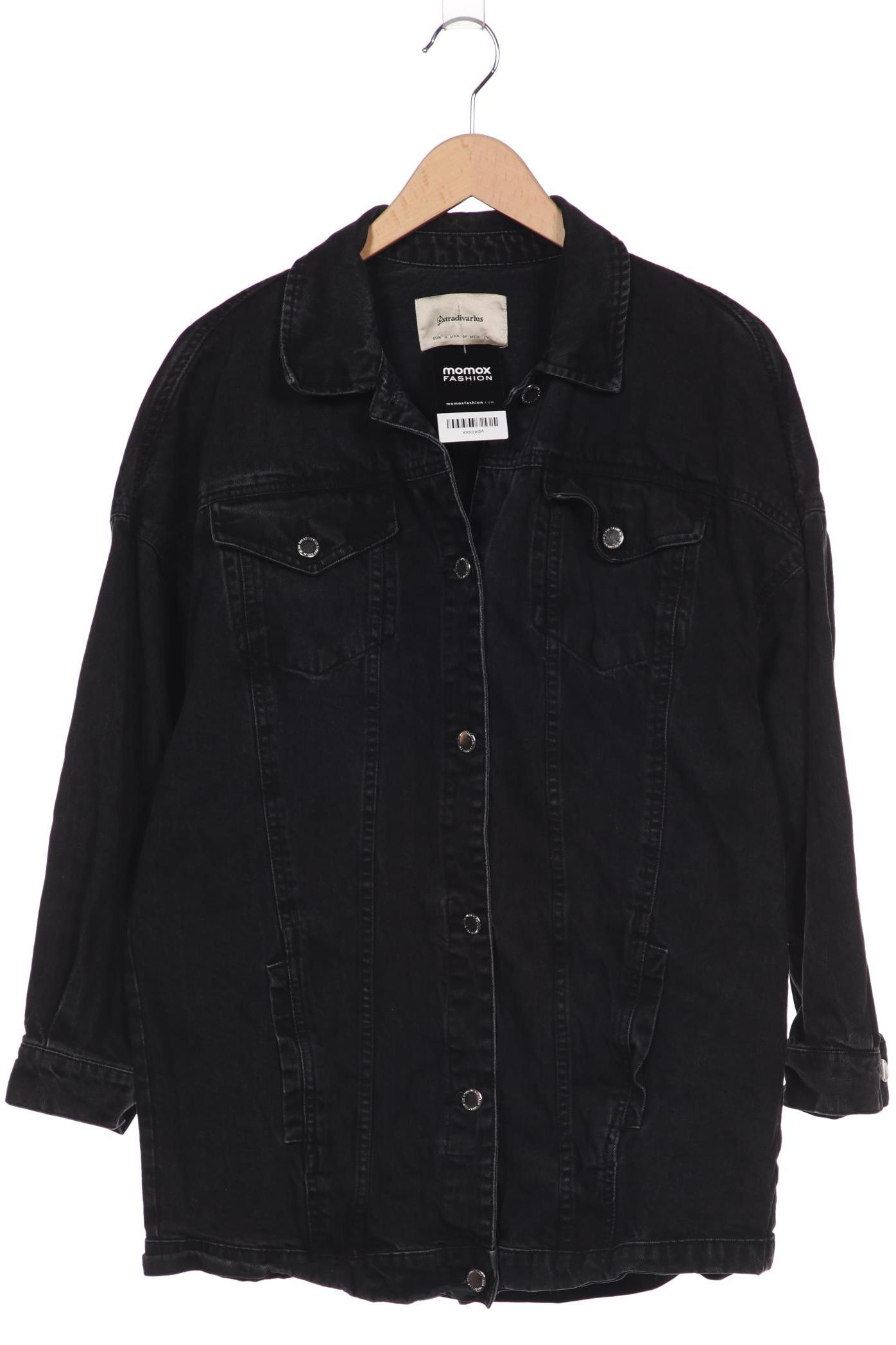 

Stradivarius Damen Jacke, schwarz, Gr. 38