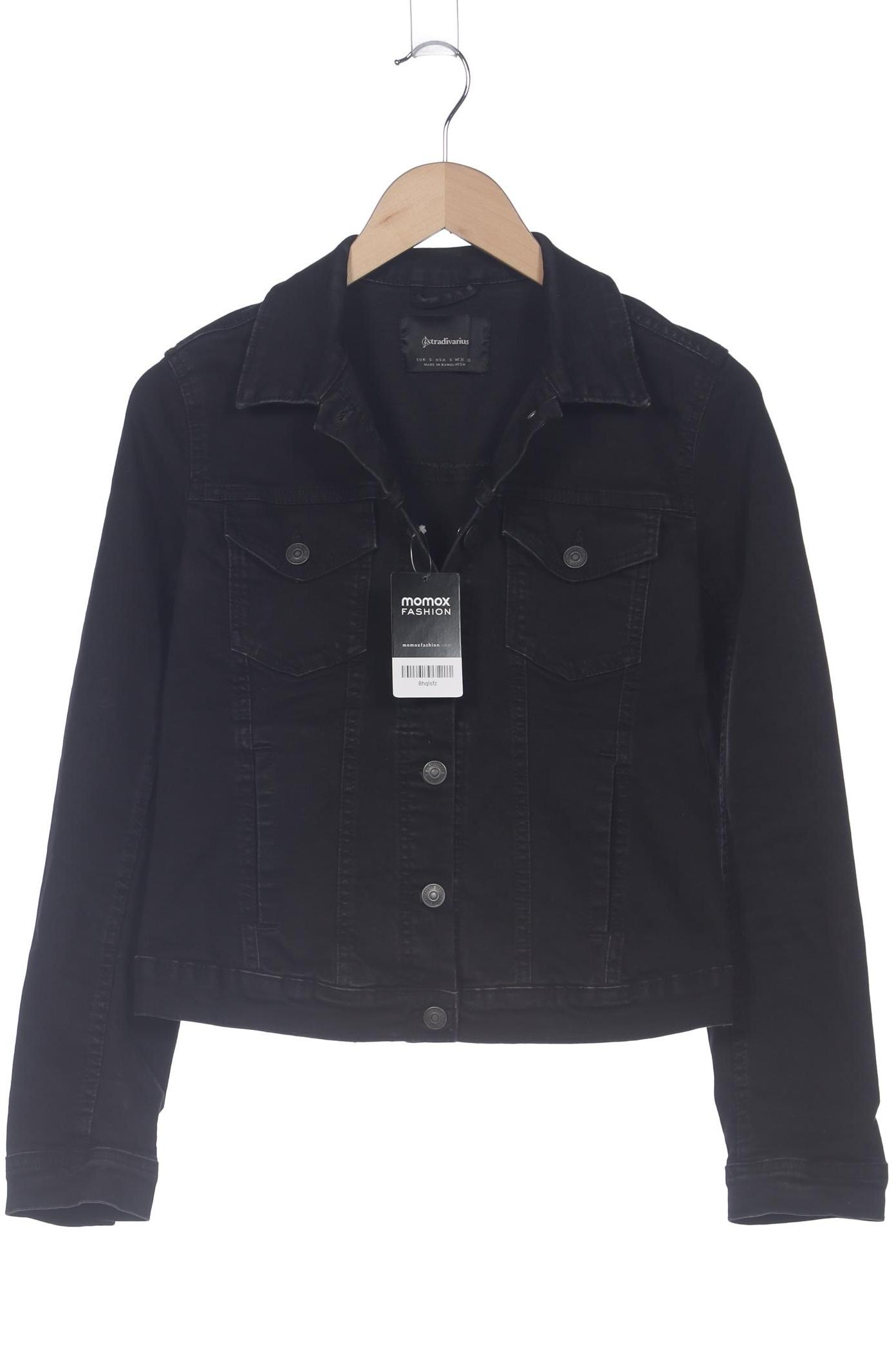 

Stradivarius Damen Jacke, schwarz, Gr. 36