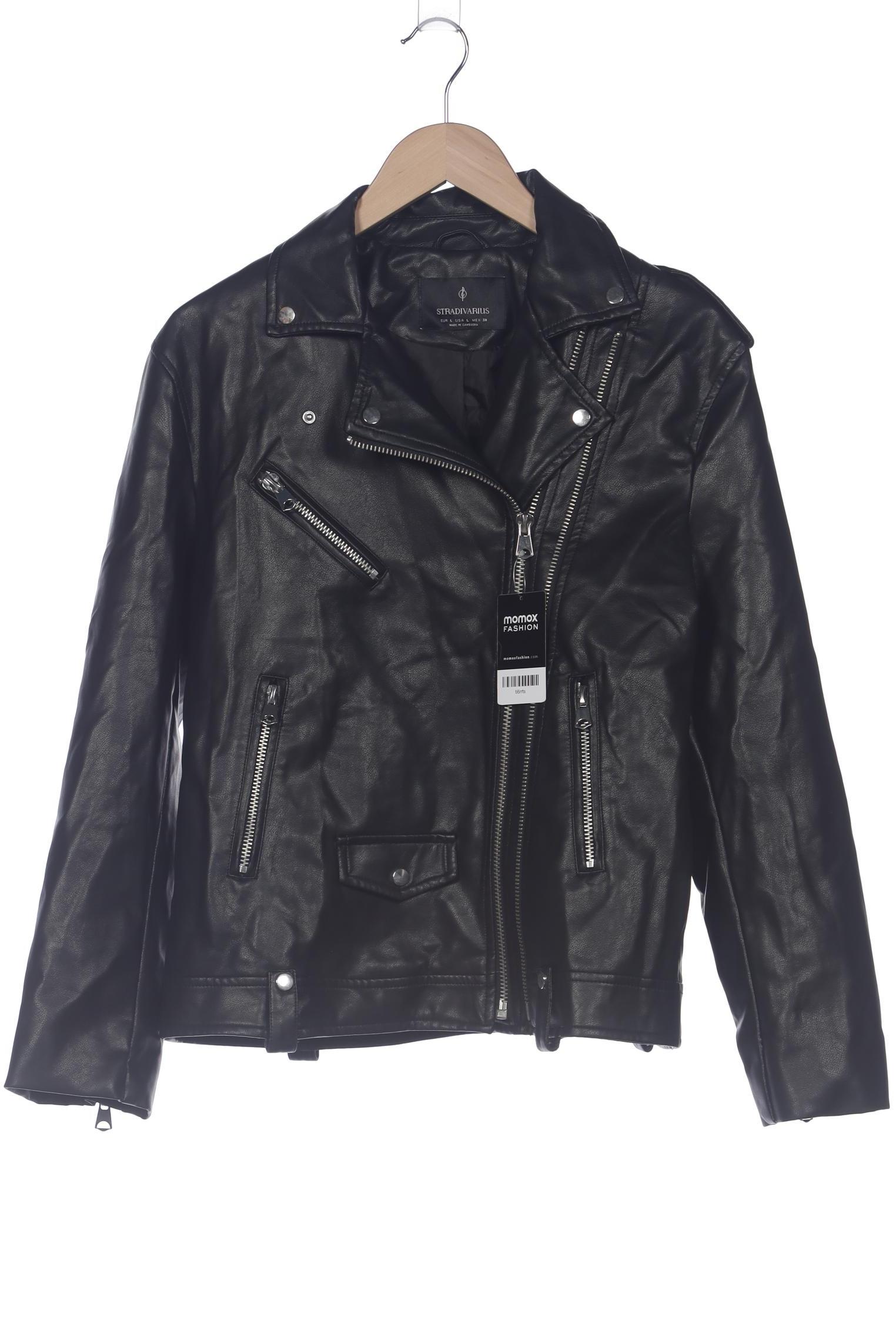 

Stradivarius Damen Jacke, schwarz, Gr. 42