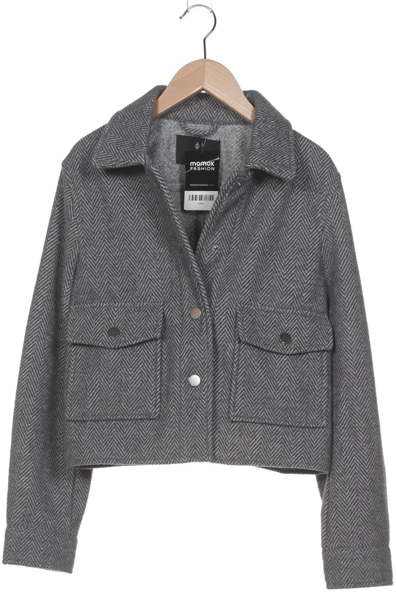 

Stradivarius Damen Jacke, grau, Gr. 34