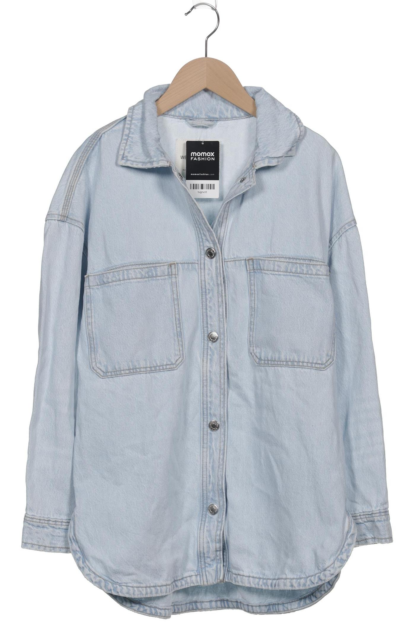 

Stradivarius Damen Jacke, hellblau, Gr. 34