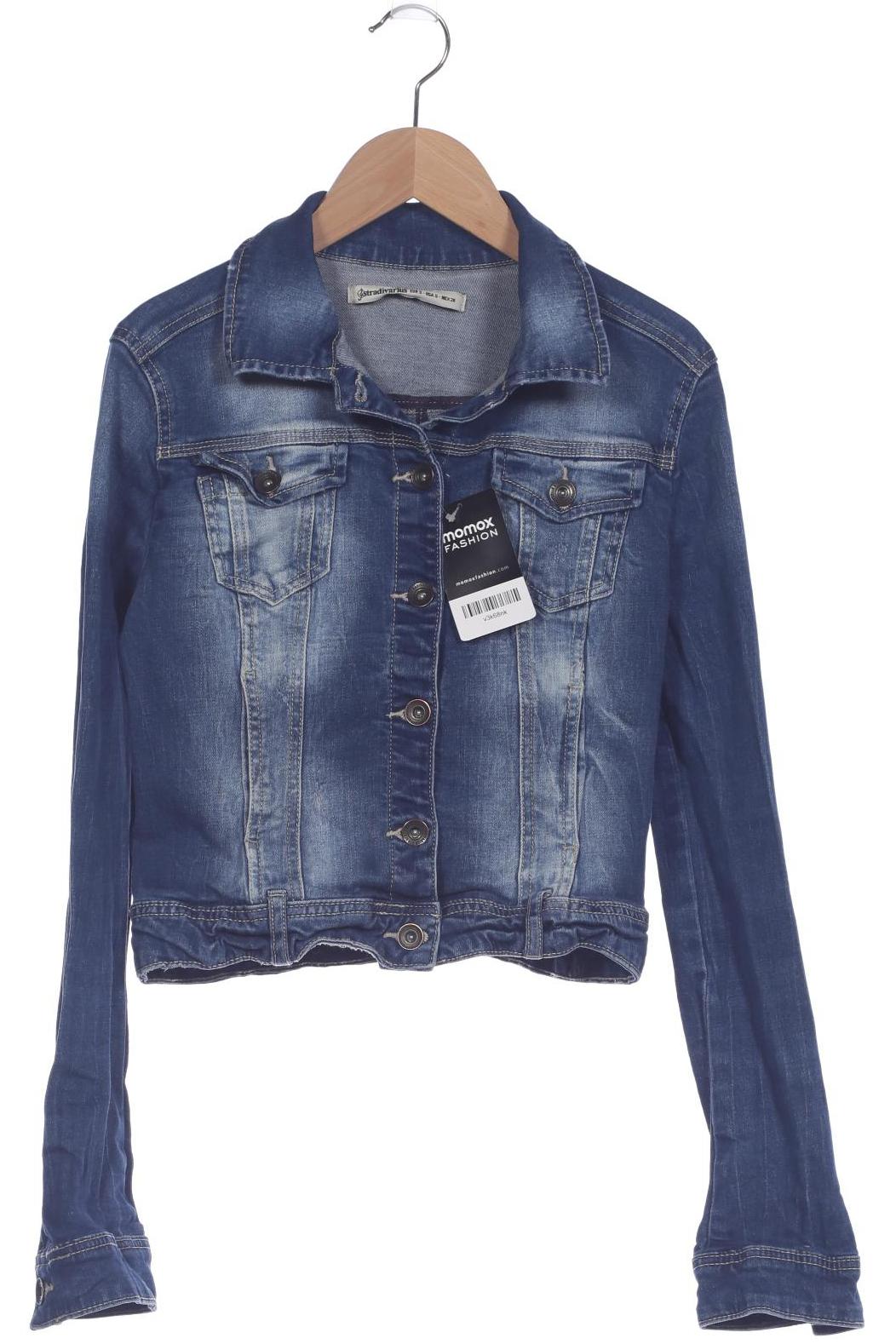 

Stradivarius Damen Jacke, blau, Gr. 36